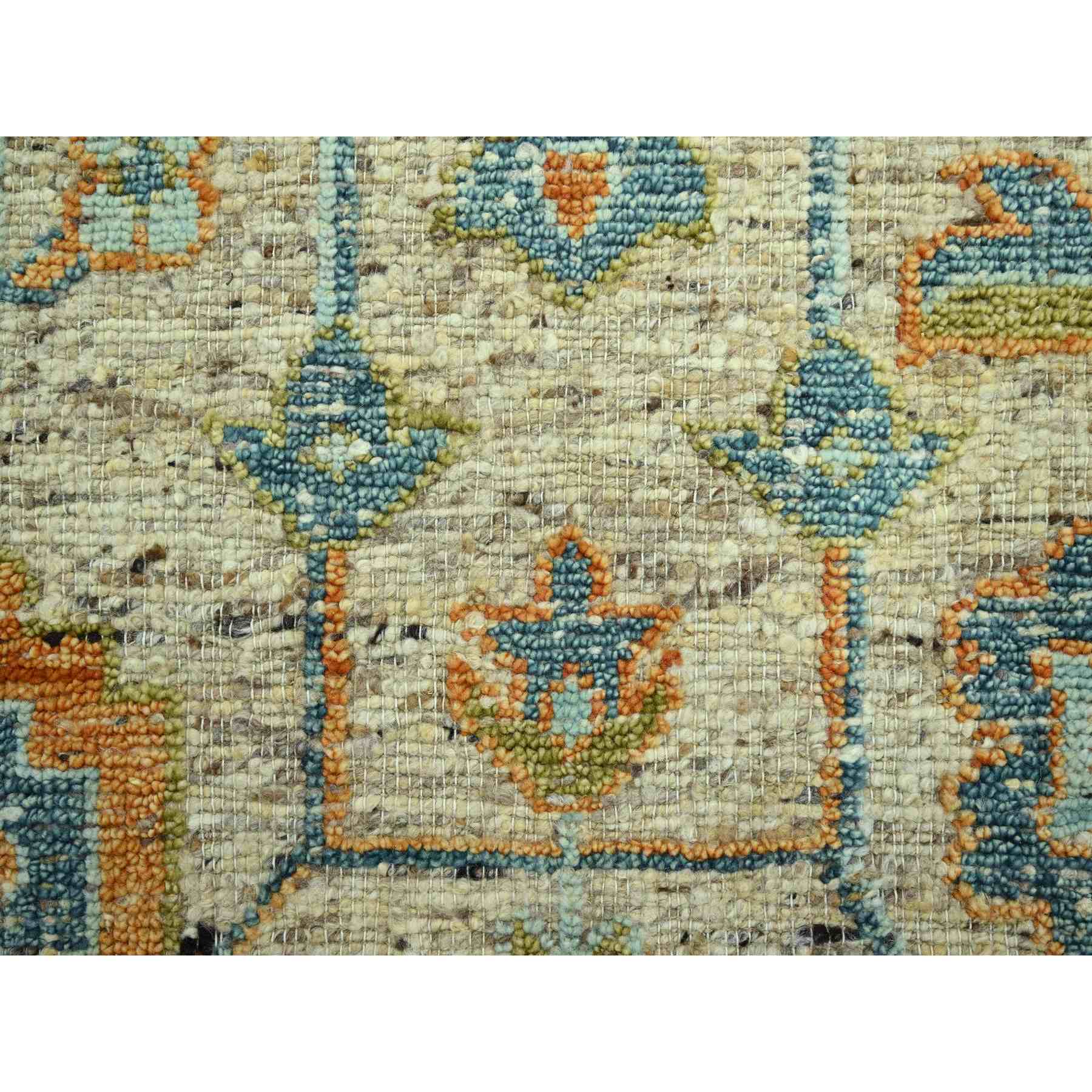 Oushak-And-Peshawar-Hand-Knotted-Rug-385045