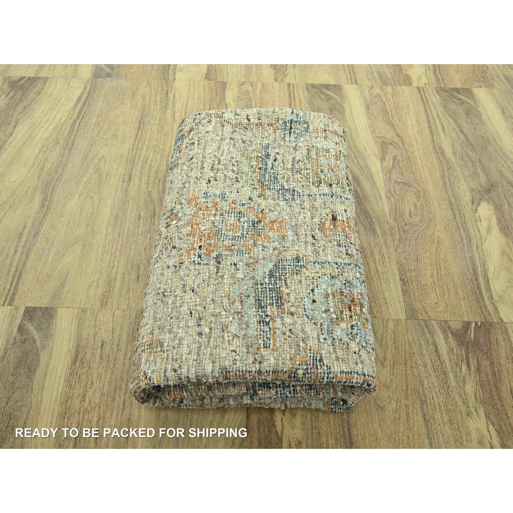 Oushak-And-Peshawar-Hand-Knotted-Rug-385045