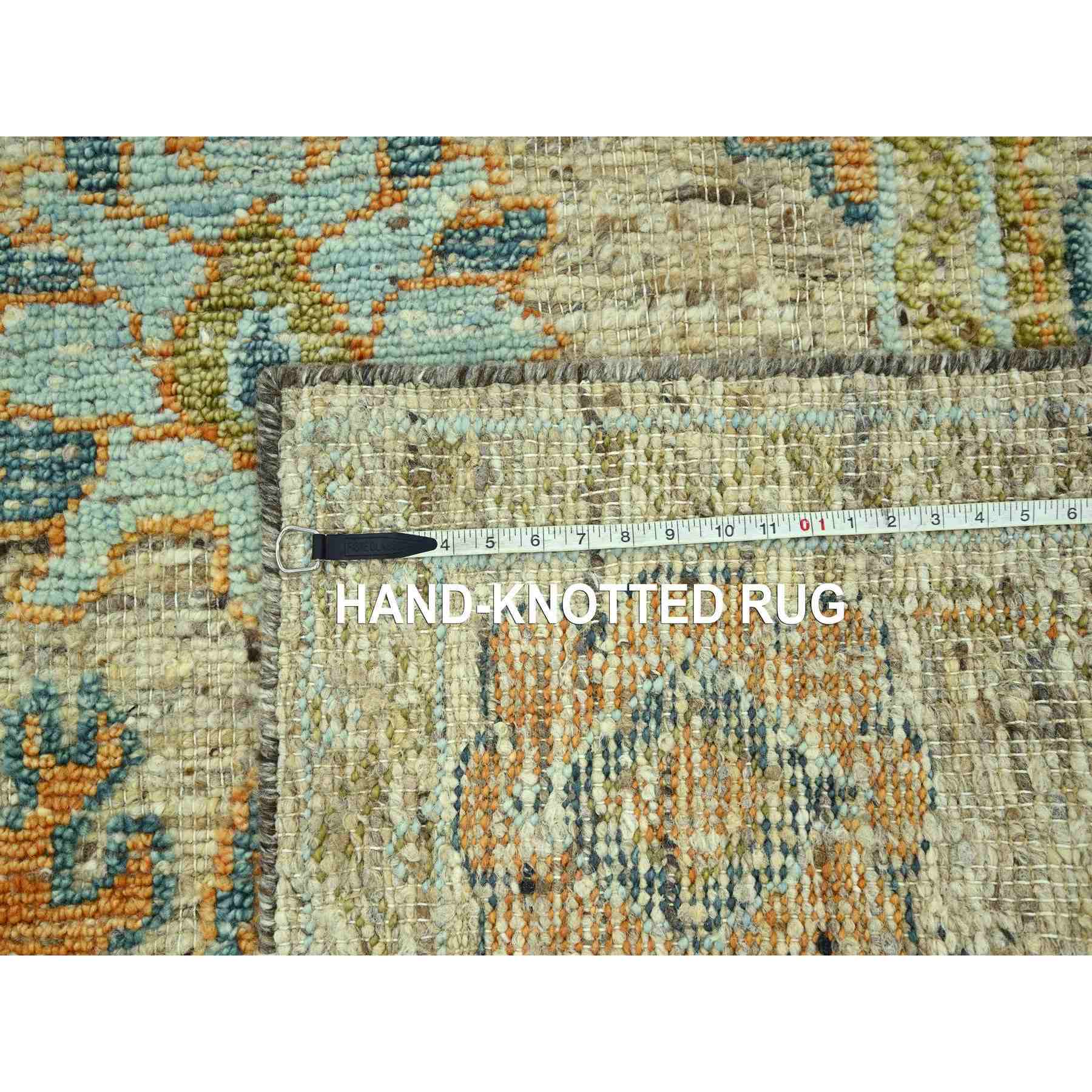 Oushak-And-Peshawar-Hand-Knotted-Rug-385045