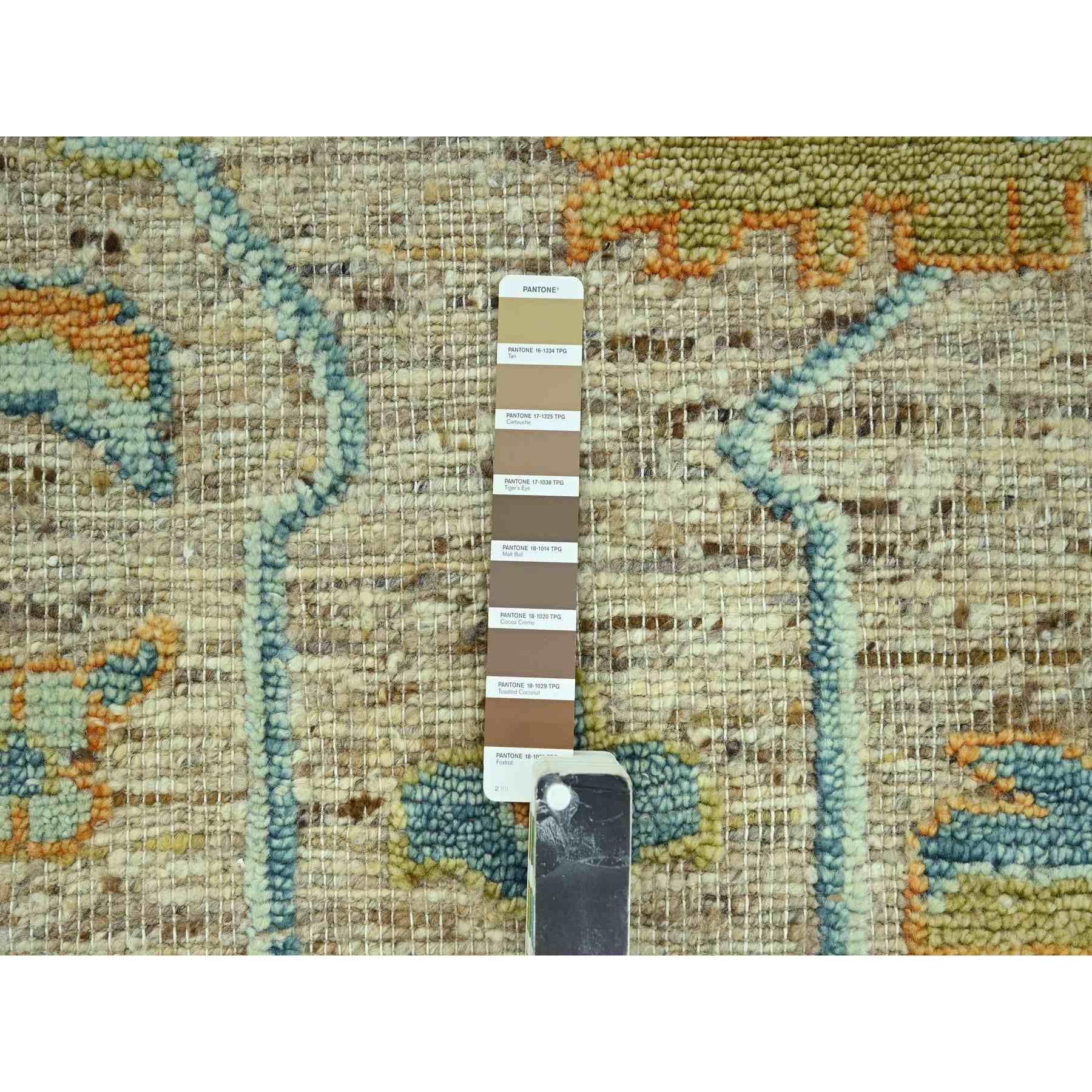 Oushak-And-Peshawar-Hand-Knotted-Rug-385050