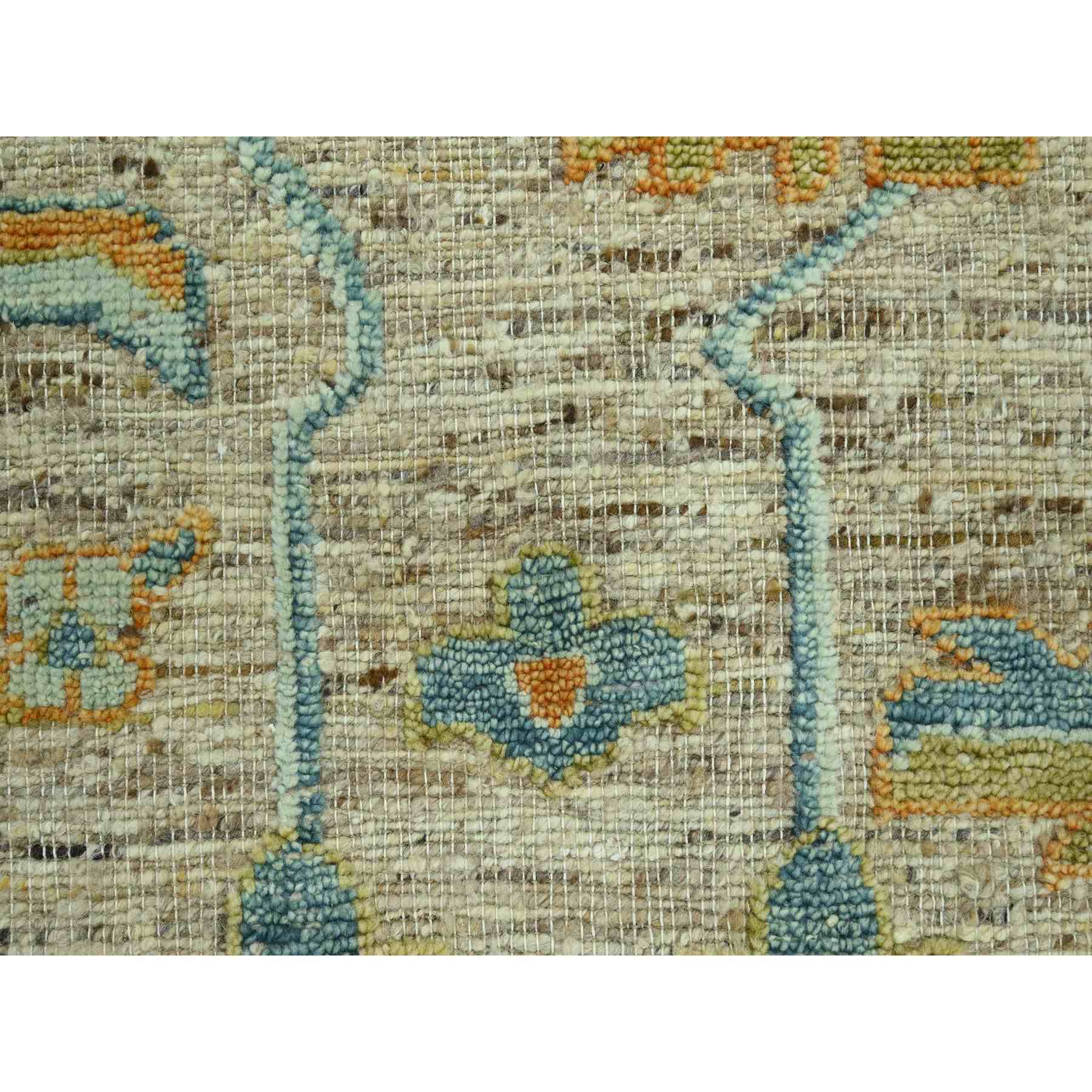 Oushak-And-Peshawar-Hand-Knotted-Rug-385050