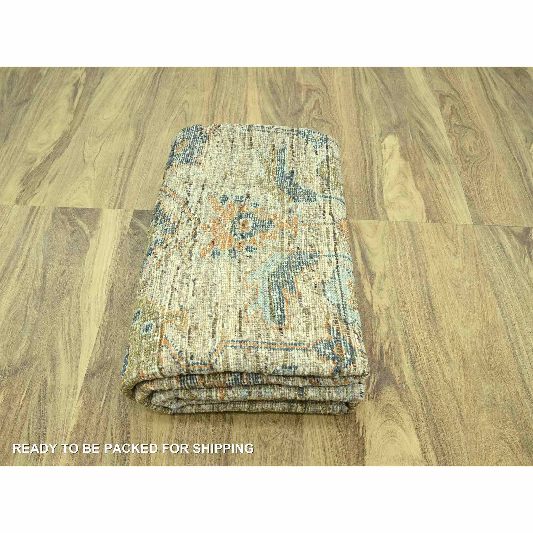 Oushak-And-Peshawar-Hand-Knotted-Rug-385050