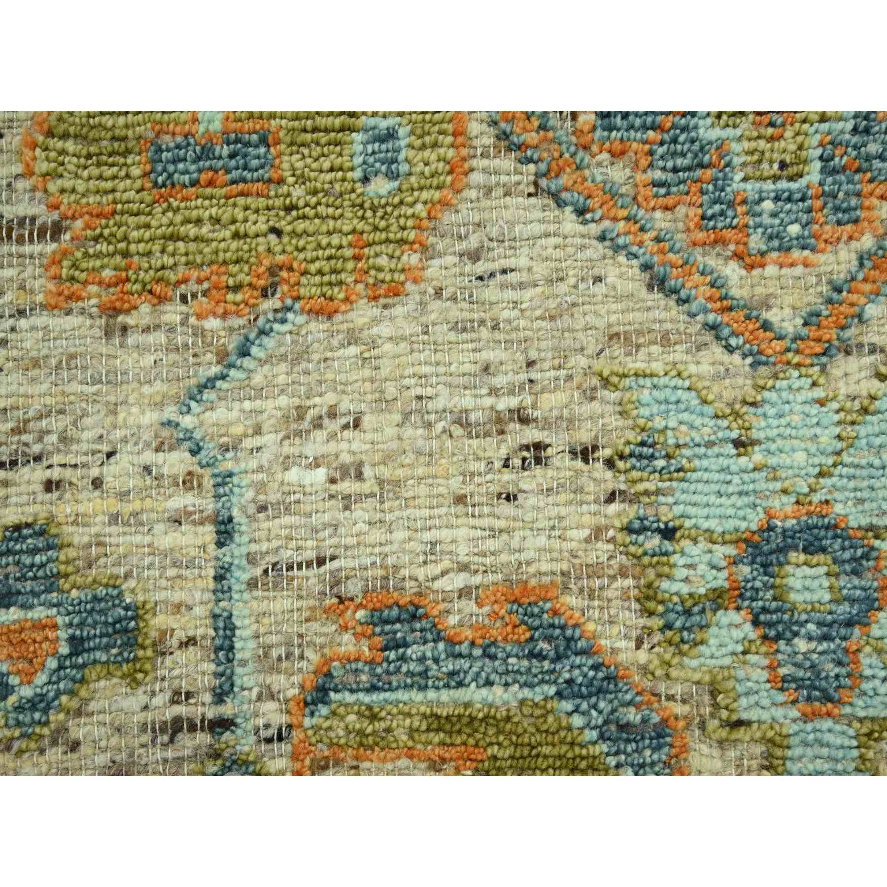 Oushak-And-Peshawar-Hand-Knotted-Rug-385055
