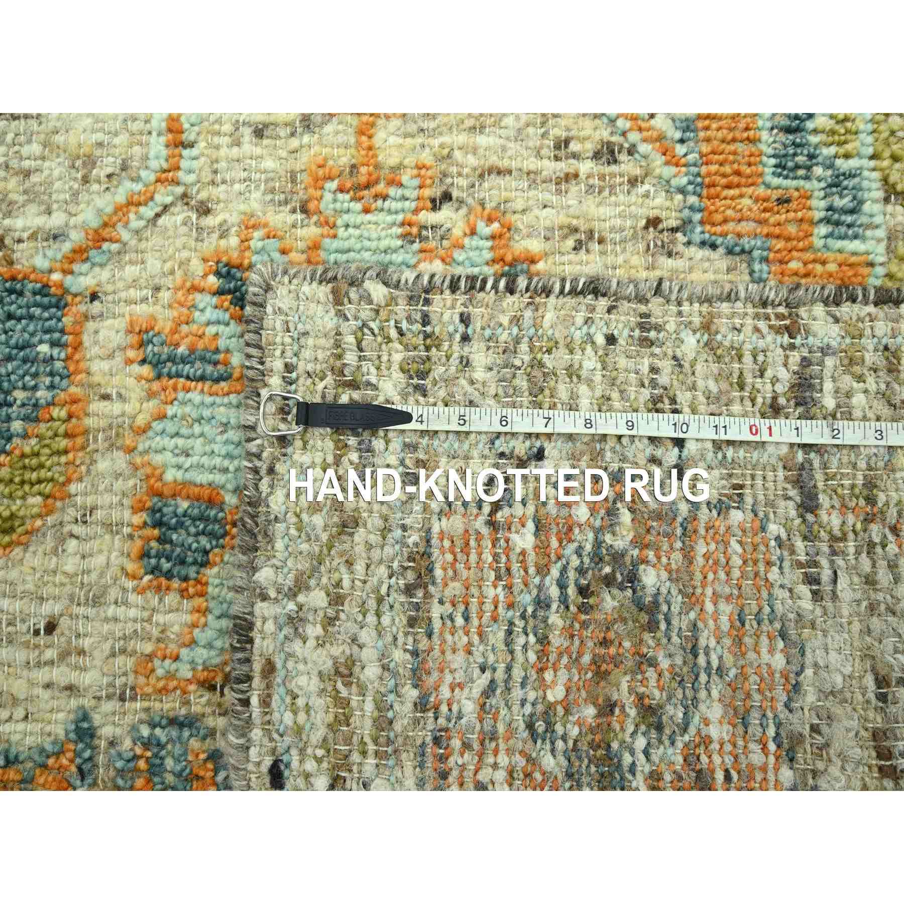 Oushak-And-Peshawar-Hand-Knotted-Rug-385055