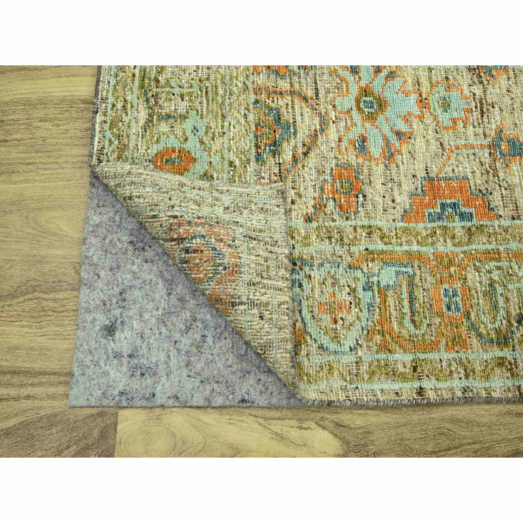 Oushak-And-Peshawar-Hand-Knotted-Rug-385060