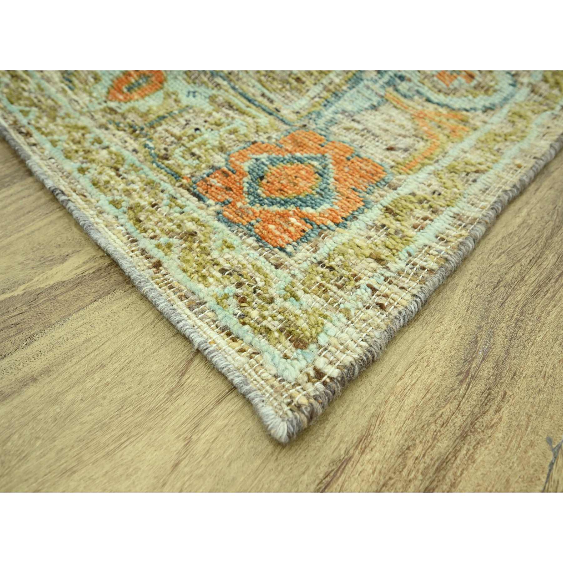 Oushak-And-Peshawar-Hand-Knotted-Rug-385060