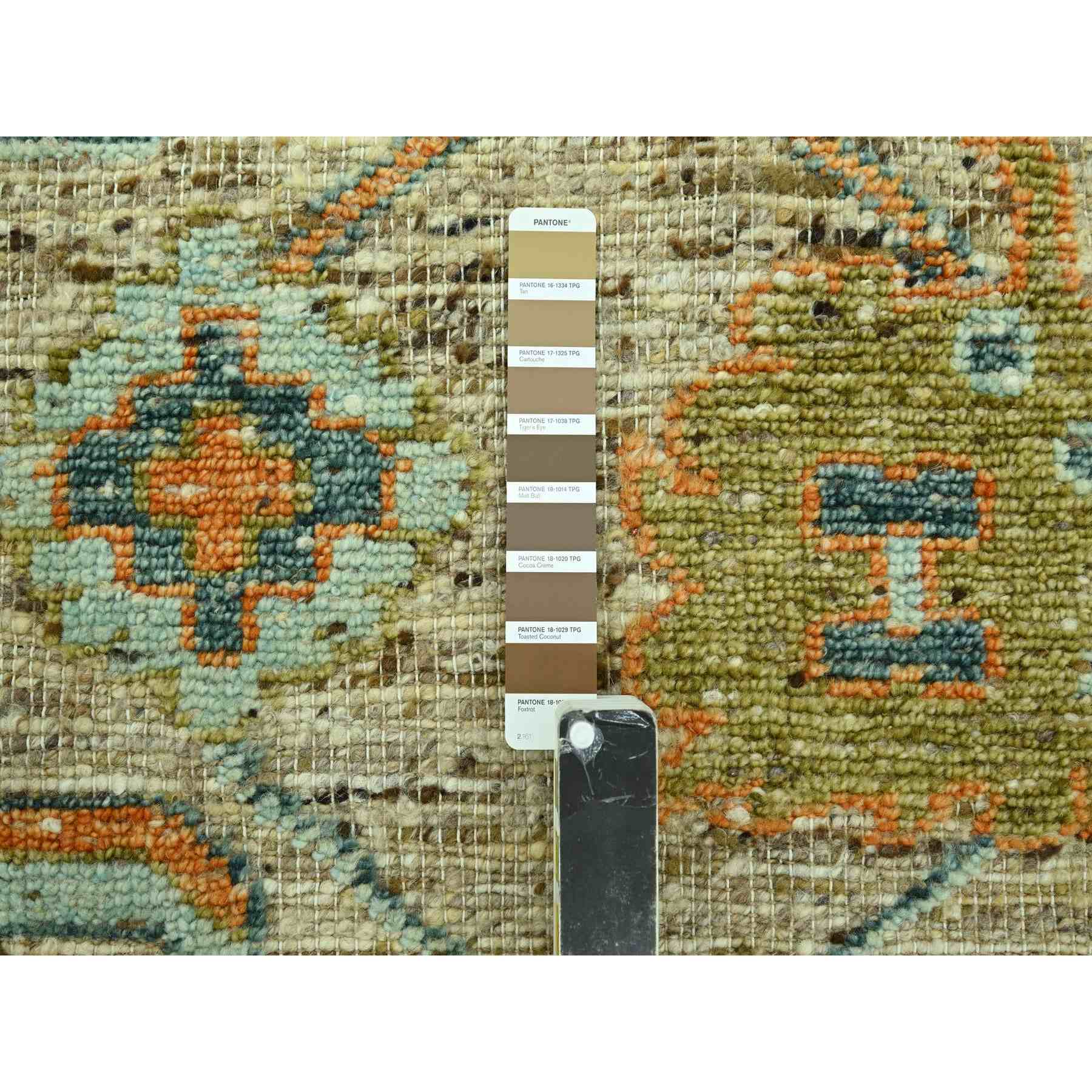 Oushak-And-Peshawar-Hand-Knotted-Rug-385060
