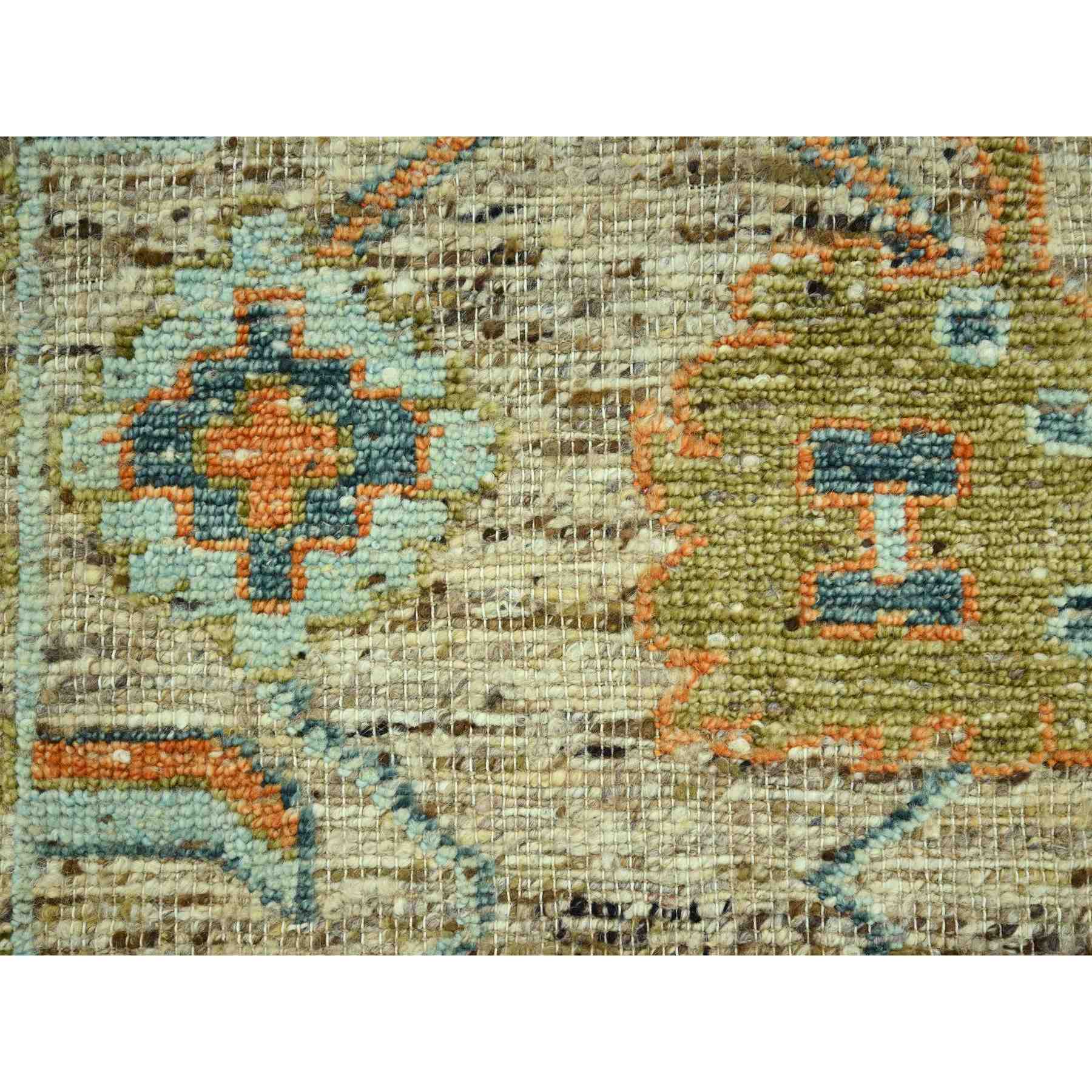 Oushak-And-Peshawar-Hand-Knotted-Rug-385060