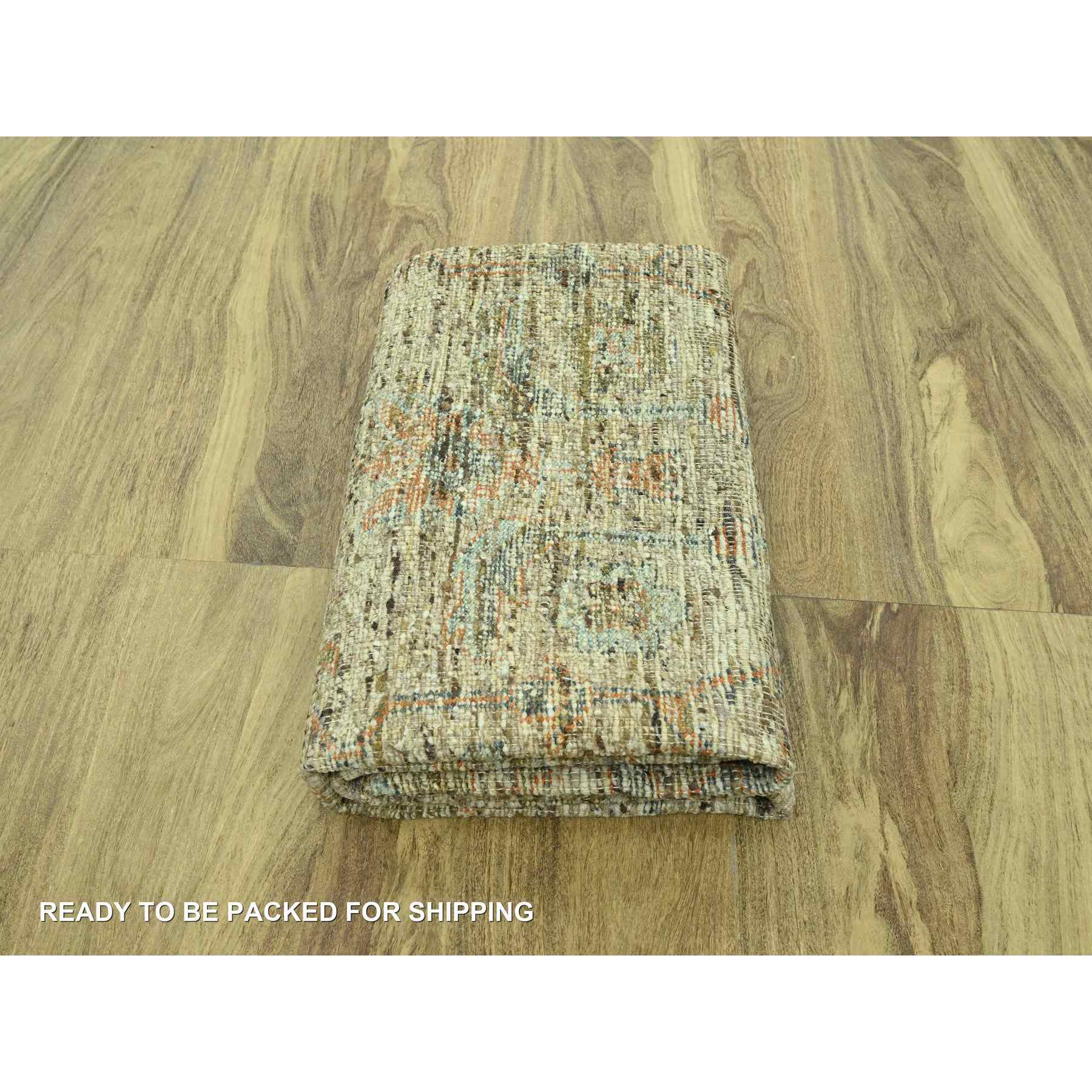 Oushak-And-Peshawar-Hand-Knotted-Rug-385060