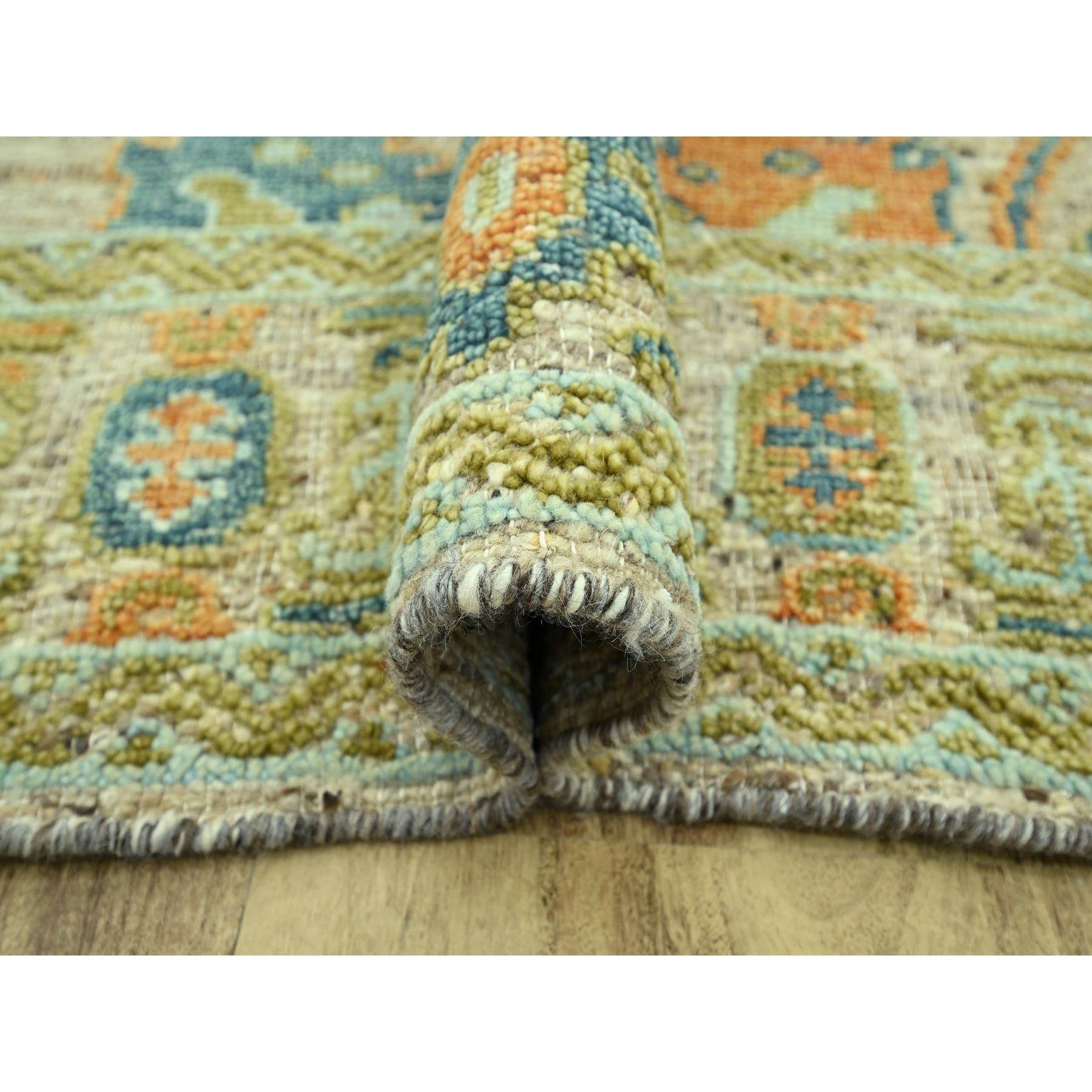 Oushak-And-Peshawar-Hand-Knotted-Rug-385065