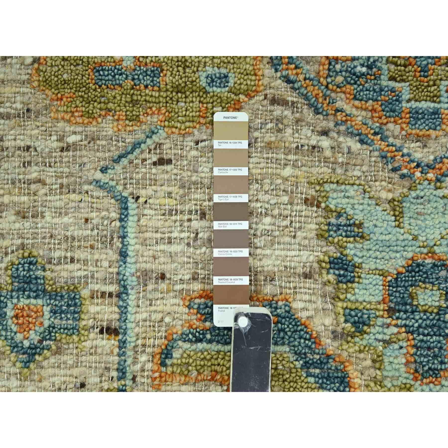 Oushak-And-Peshawar-Hand-Knotted-Rug-385065