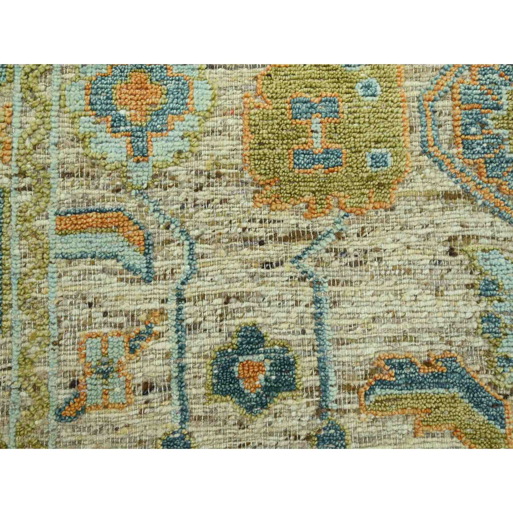 Oushak-And-Peshawar-Hand-Knotted-Rug-385070
