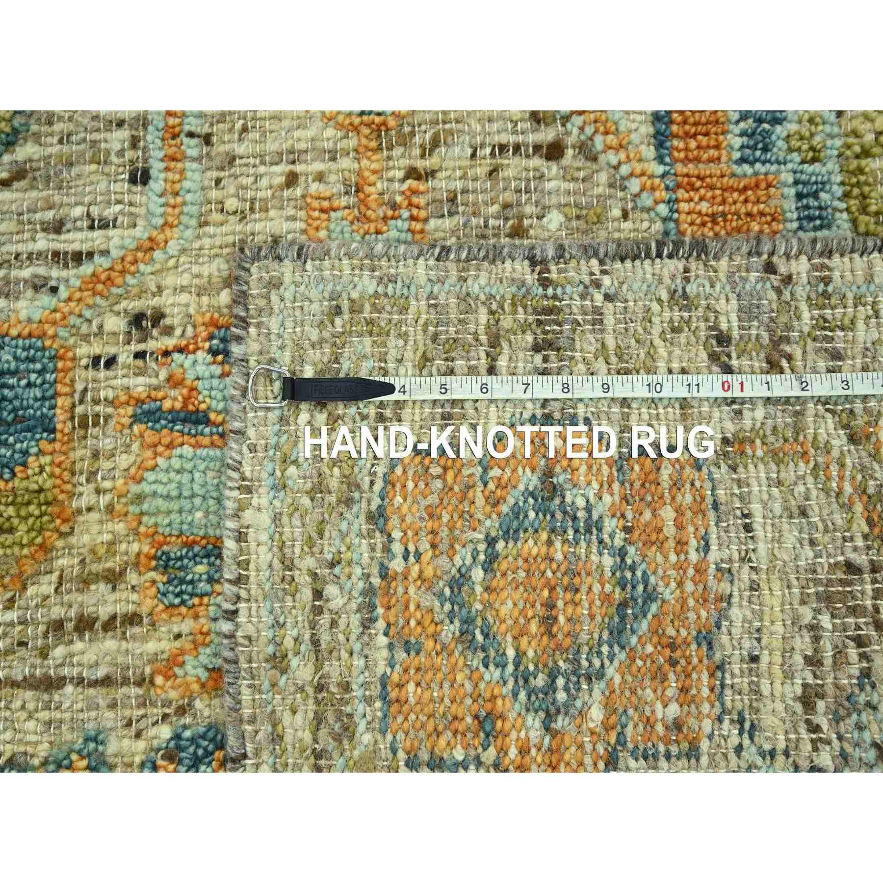 Oushak-And-Peshawar-Hand-Knotted-Rug-385070