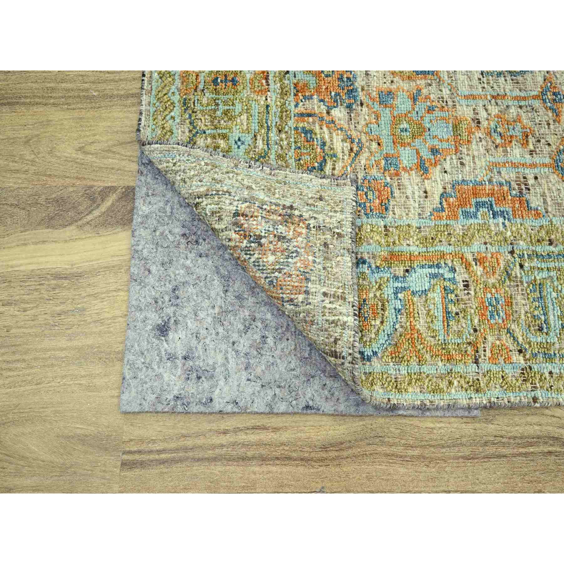 Oushak-And-Peshawar-Hand-Knotted-Rug-385075