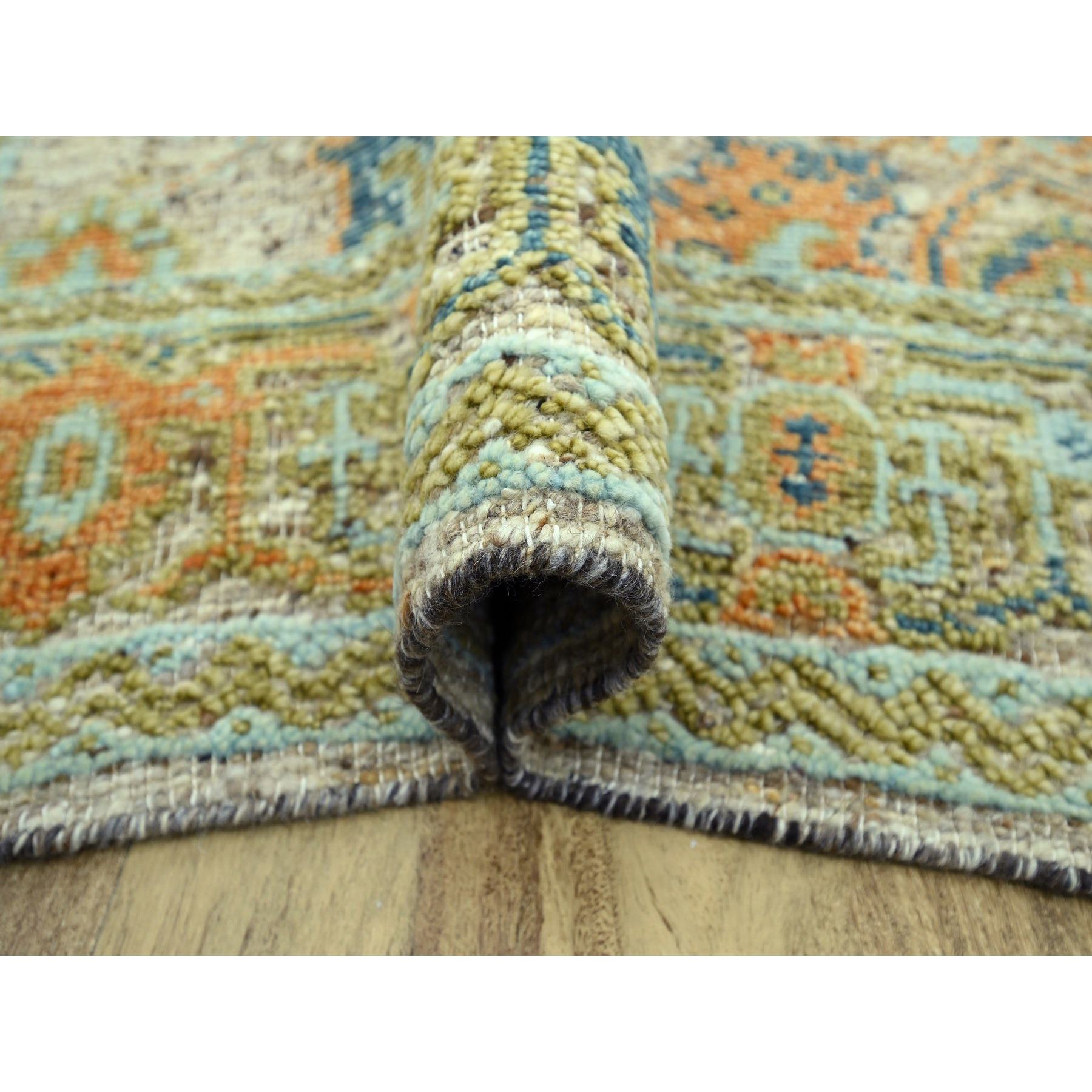 Oushak-And-Peshawar-Hand-Knotted-Rug-385075