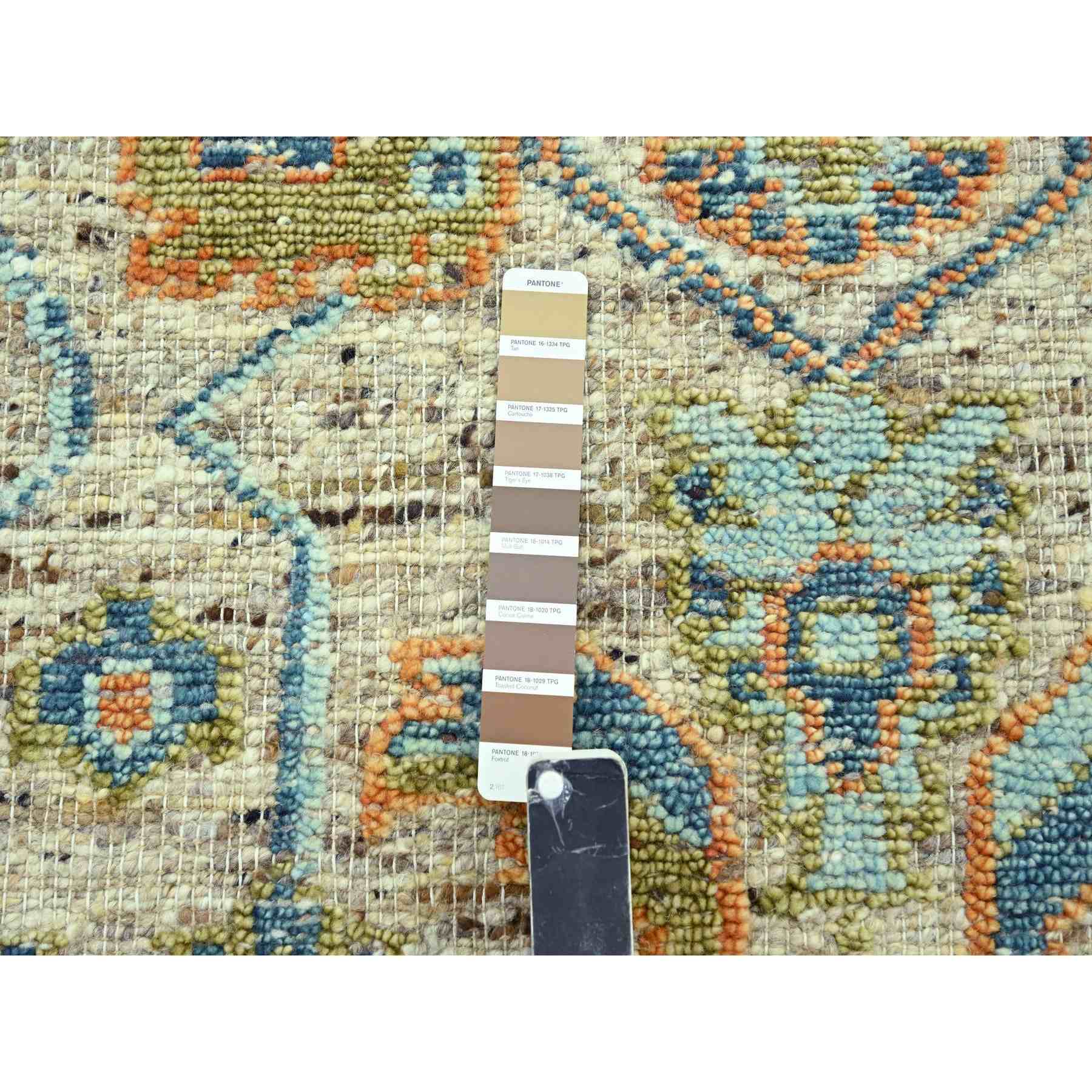 Oushak-And-Peshawar-Hand-Knotted-Rug-385075