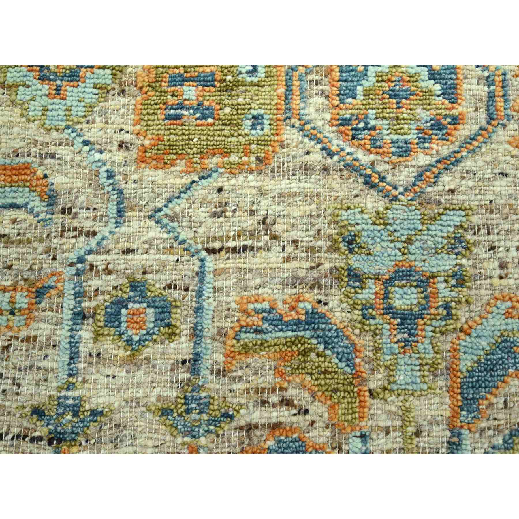 Oushak-And-Peshawar-Hand-Knotted-Rug-385075