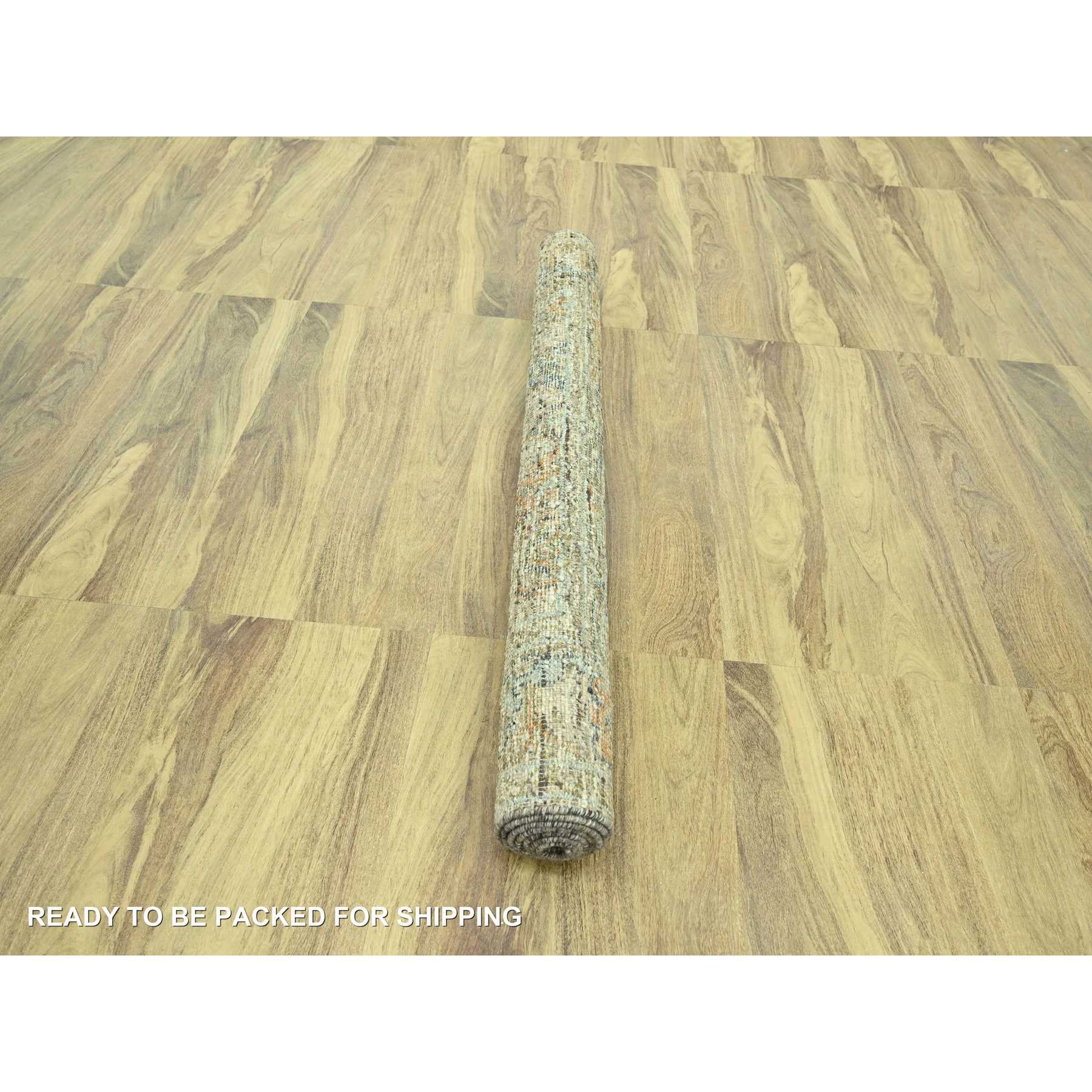 Oushak-And-Peshawar-Hand-Knotted-Rug-385075