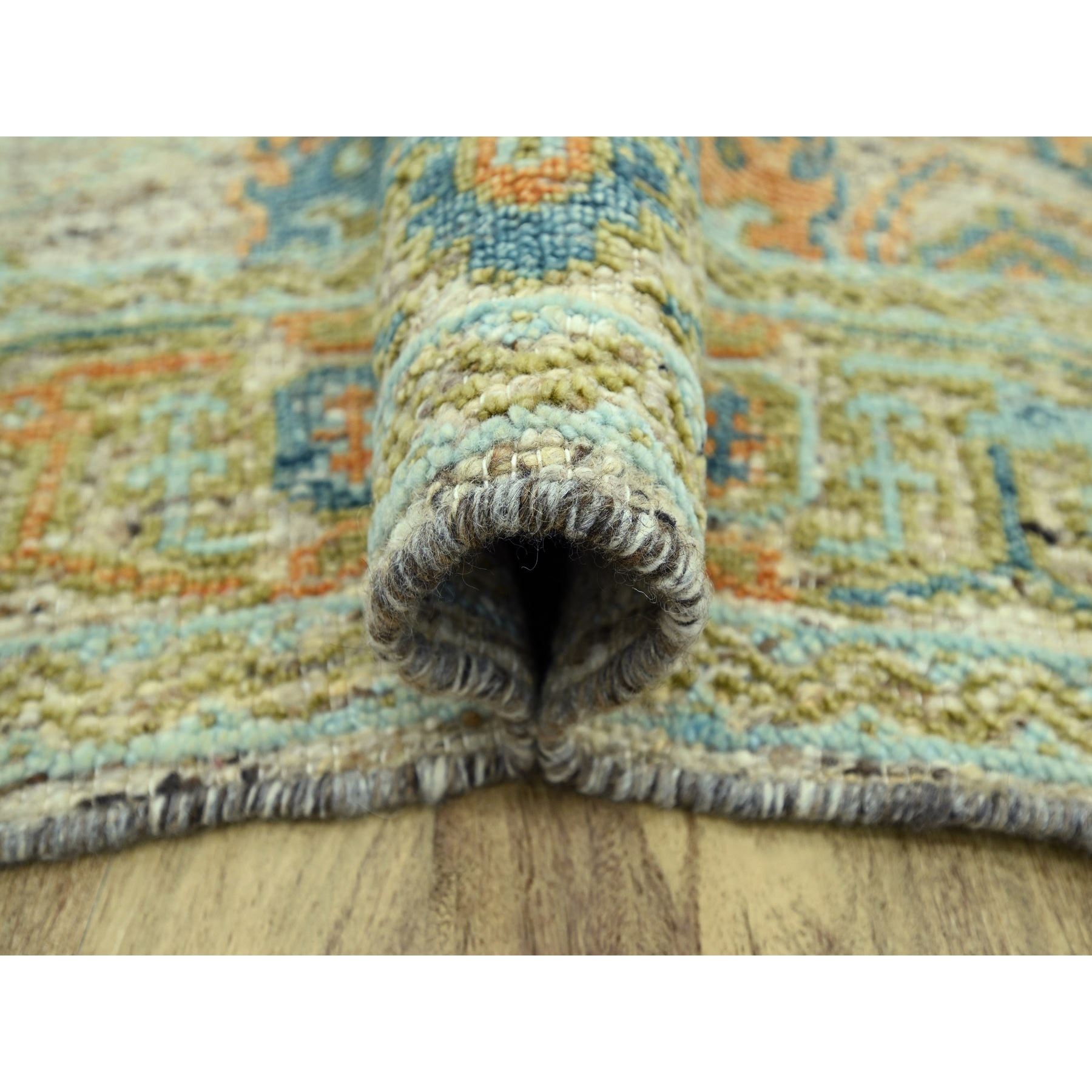 Oushak-And-Peshawar-Hand-Knotted-Rug-385080