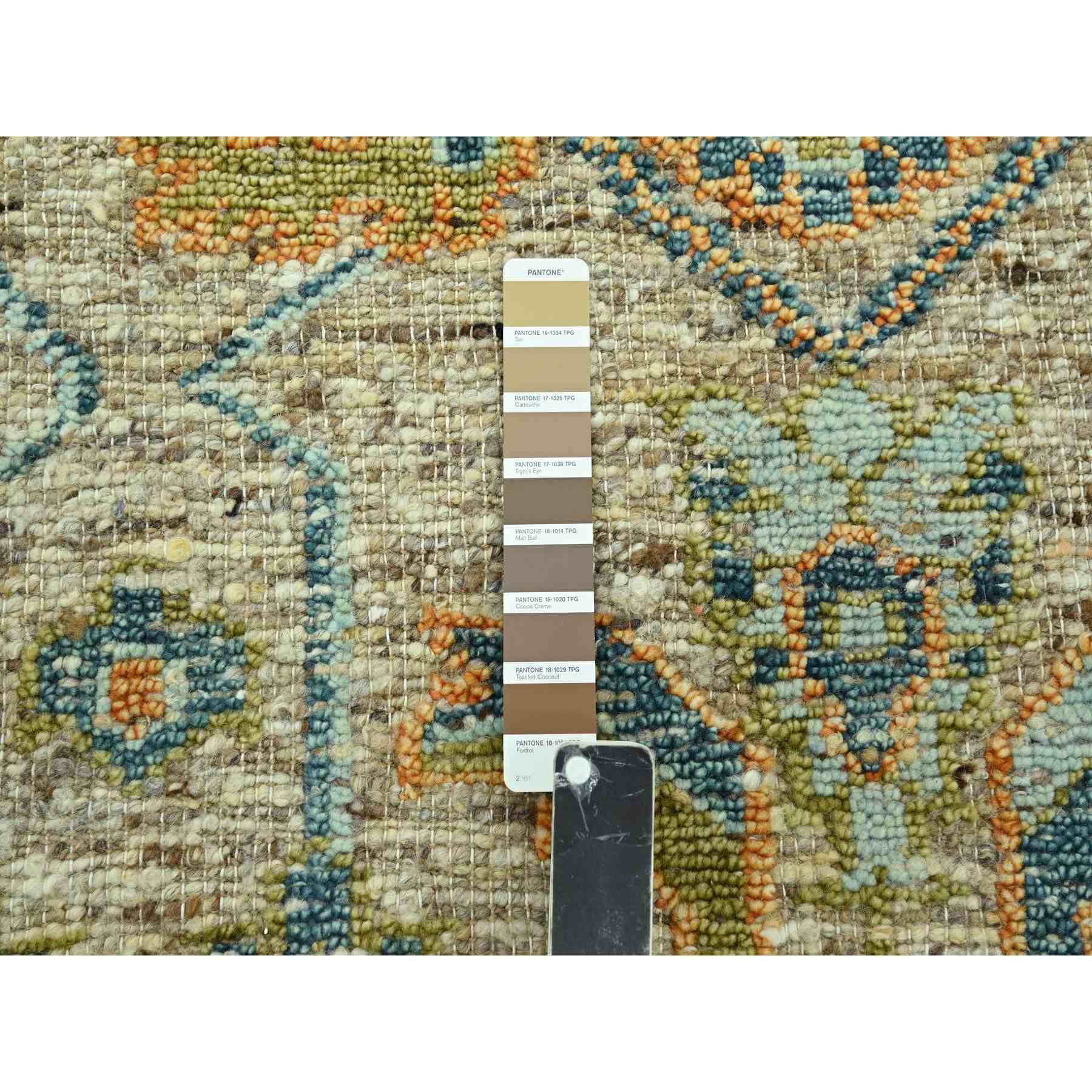 Oushak-And-Peshawar-Hand-Knotted-Rug-385080