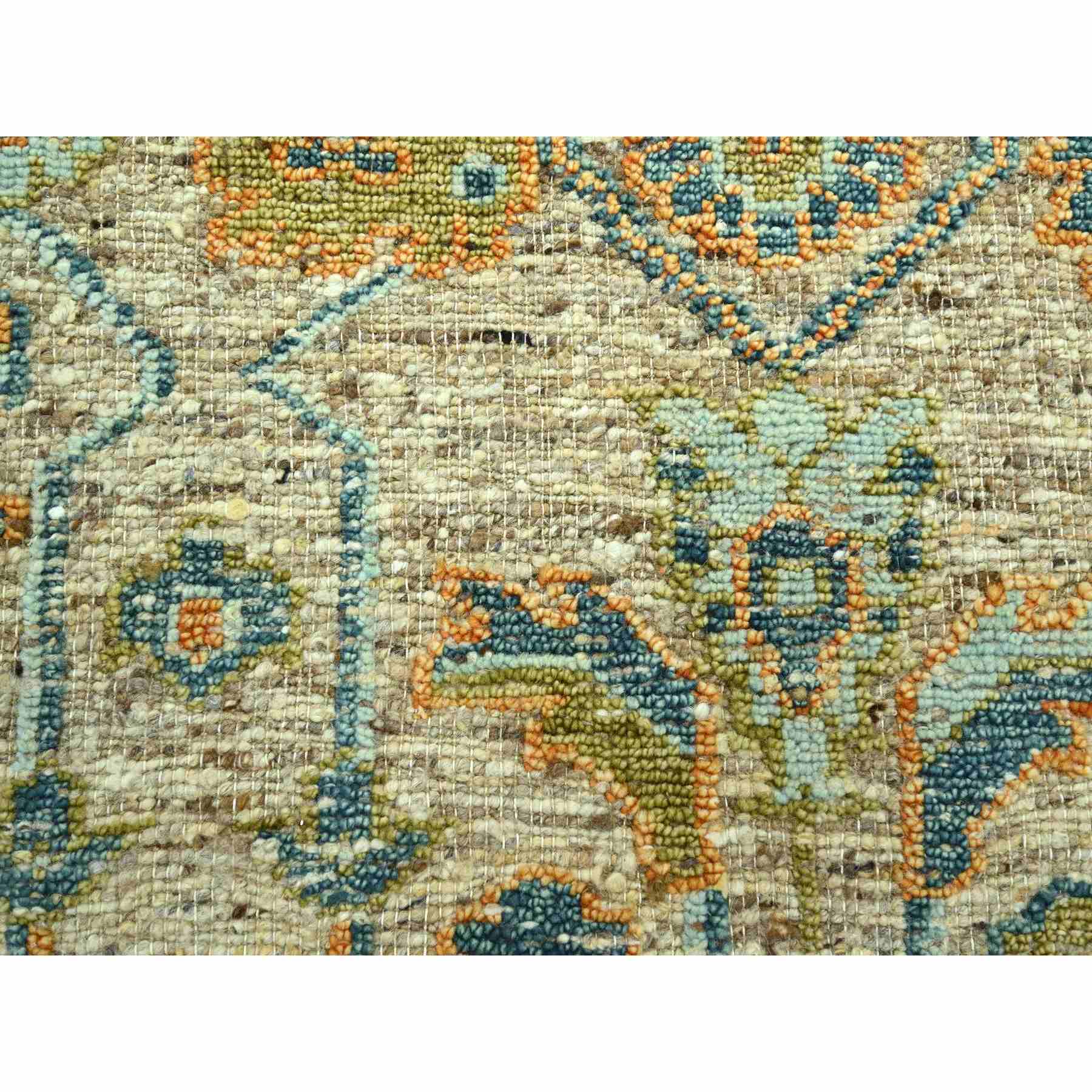 Oushak-And-Peshawar-Hand-Knotted-Rug-385080