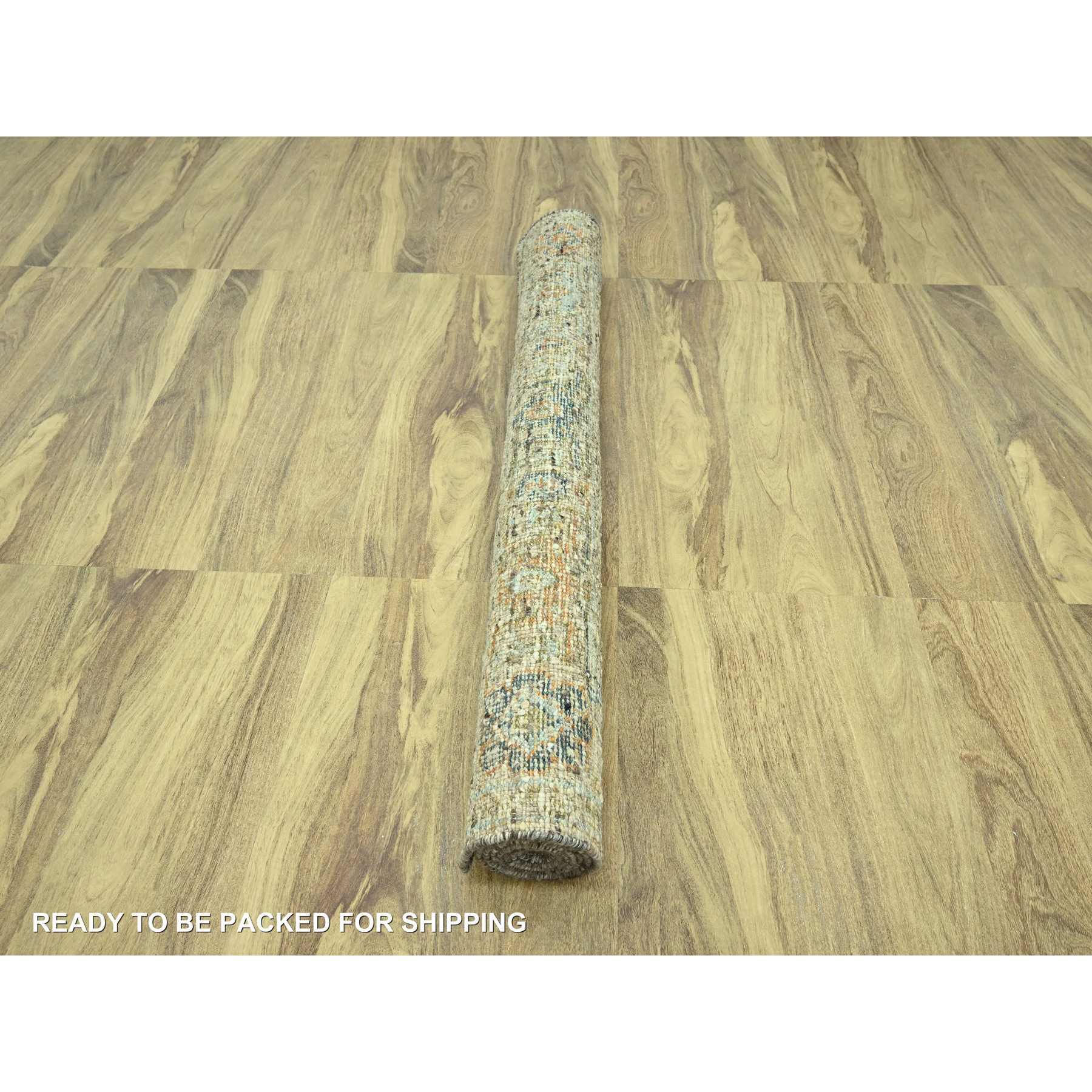 Oushak-And-Peshawar-Hand-Knotted-Rug-385080