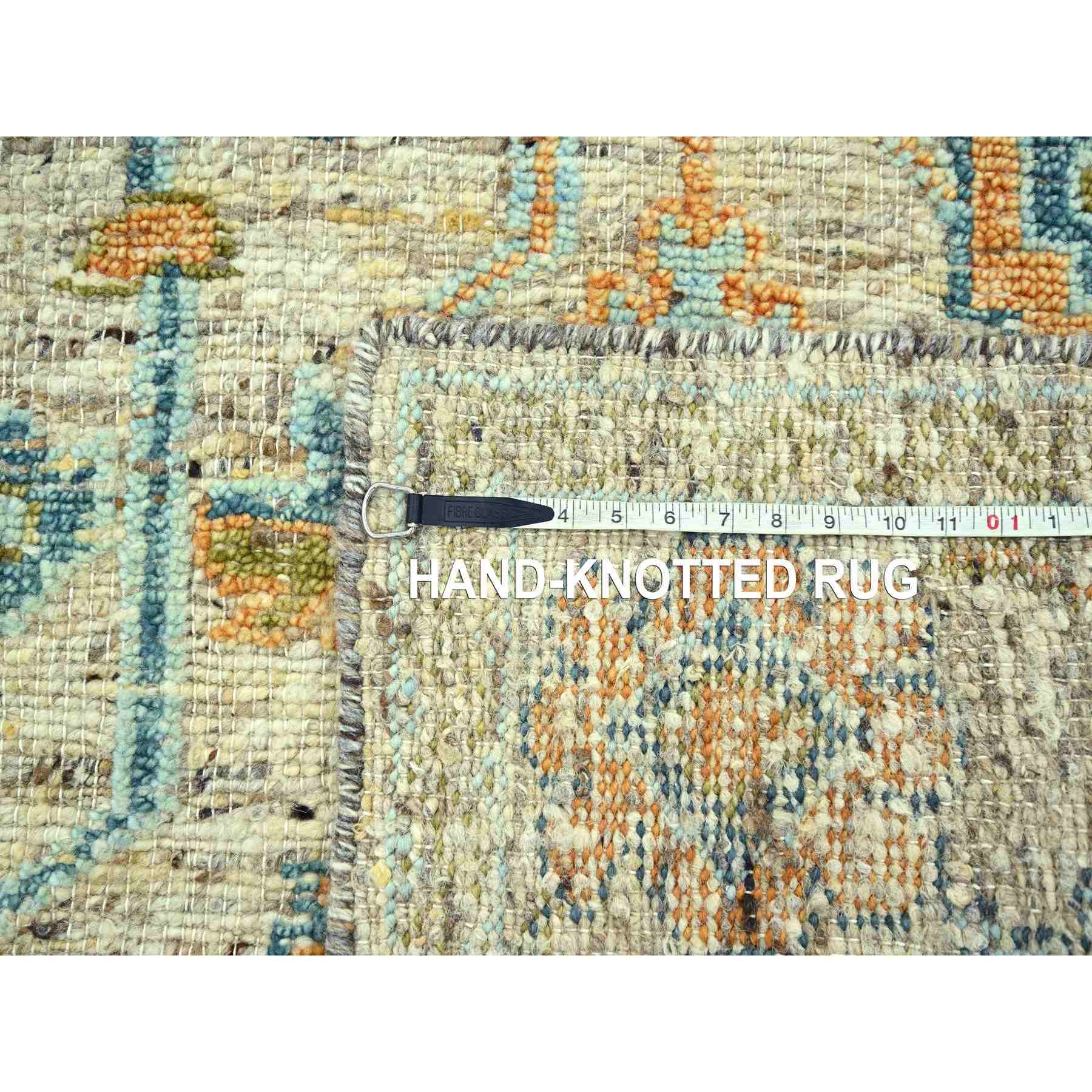 Oushak-And-Peshawar-Hand-Knotted-Rug-385080