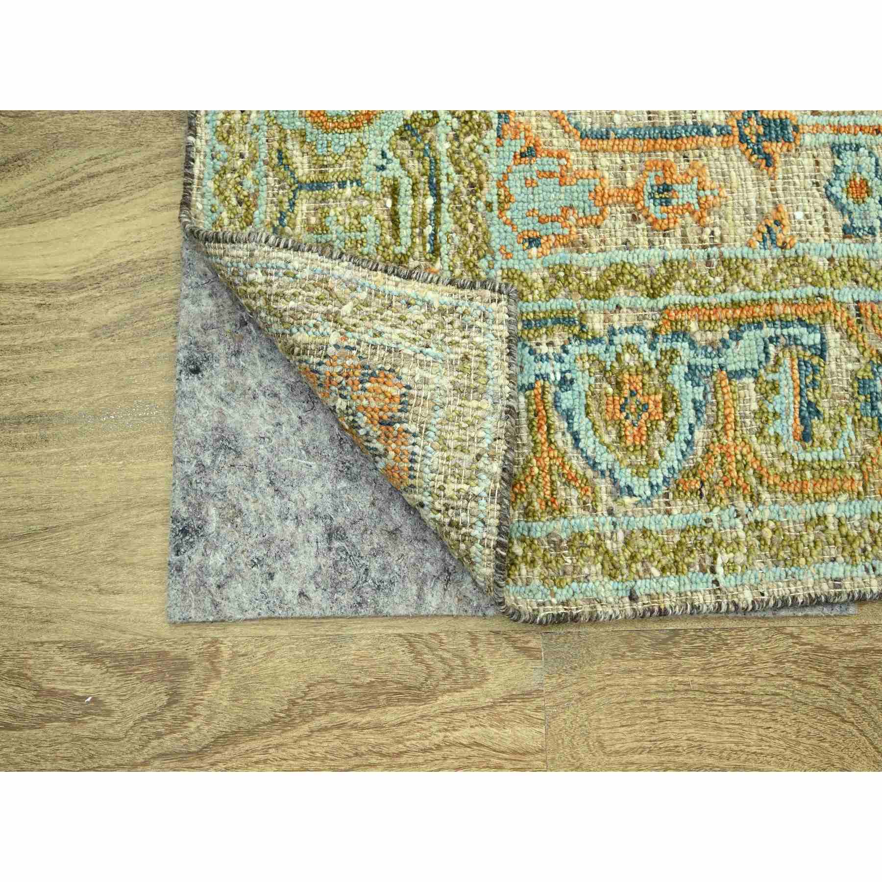 Oushak-And-Peshawar-Hand-Knotted-Rug-385085