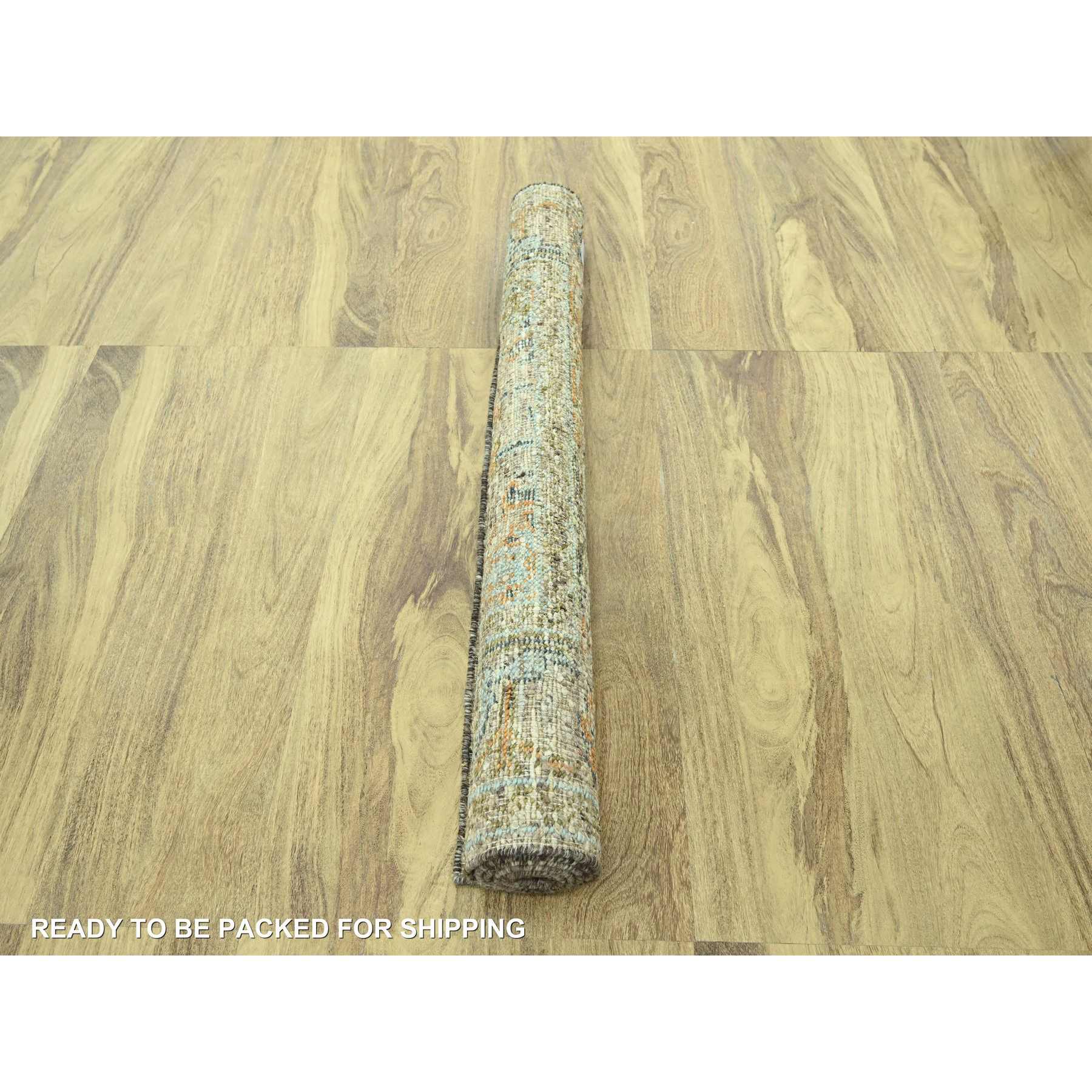 Oushak-And-Peshawar-Hand-Knotted-Rug-385085