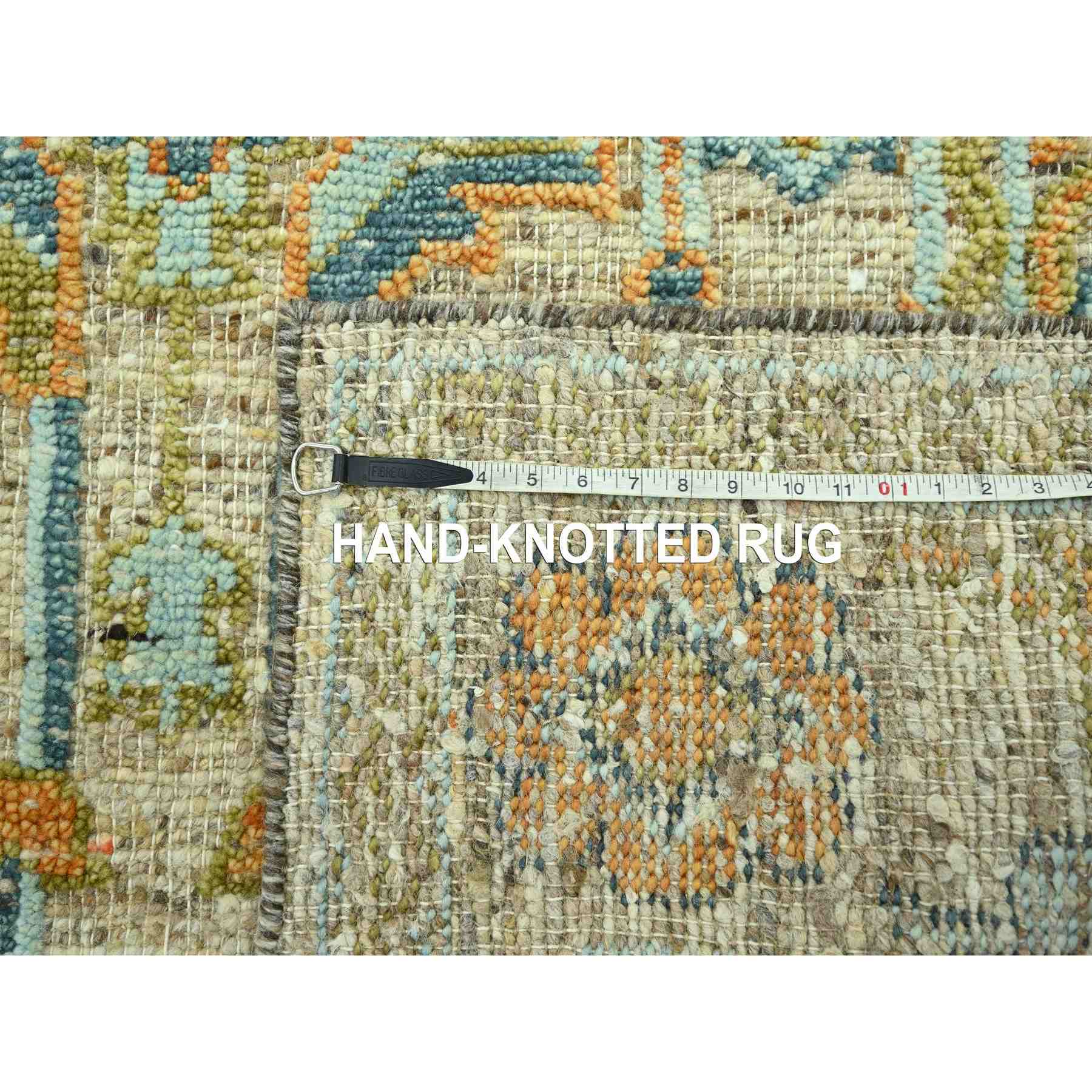 Oushak-And-Peshawar-Hand-Knotted-Rug-385085