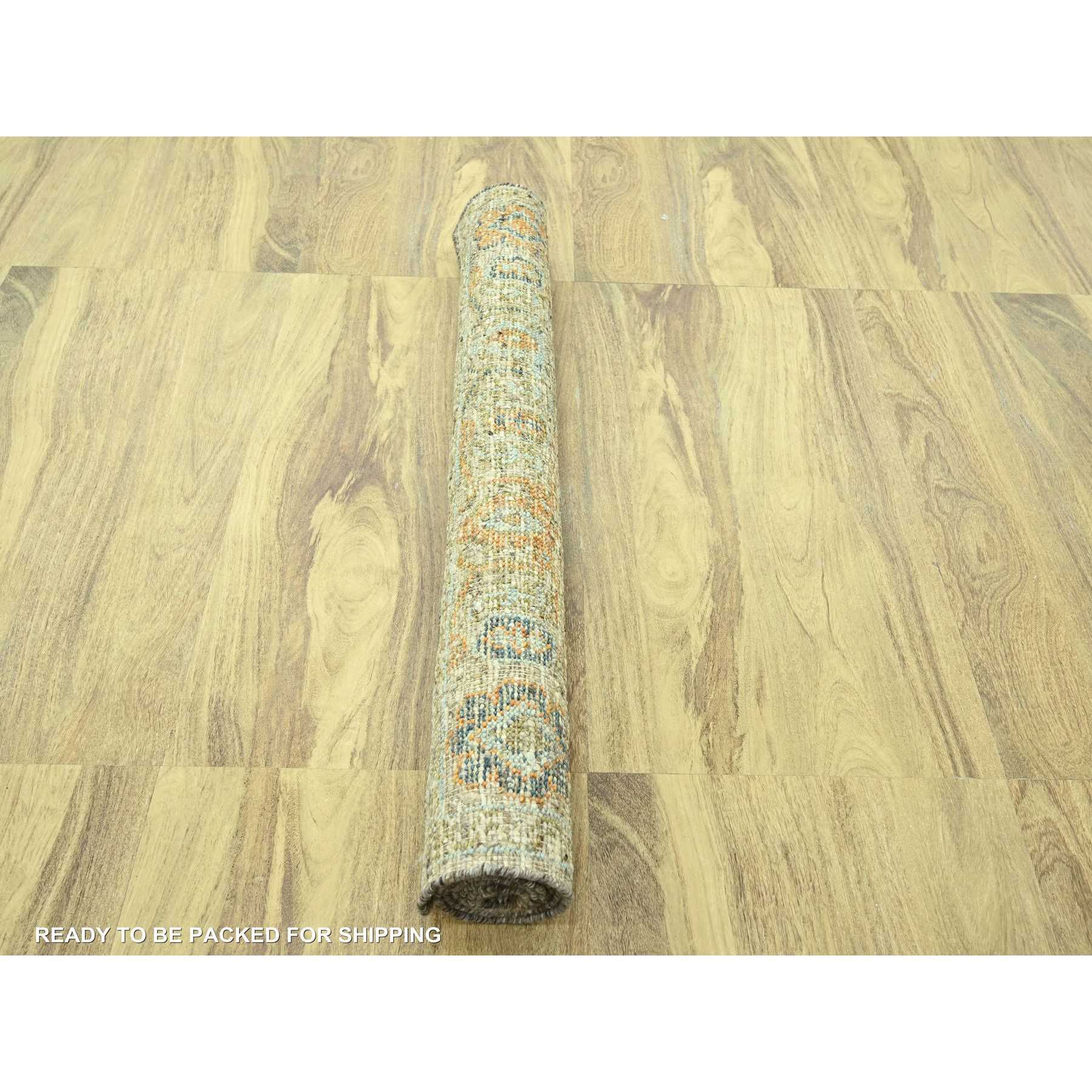 Oushak-And-Peshawar-Hand-Knotted-Rug-385090