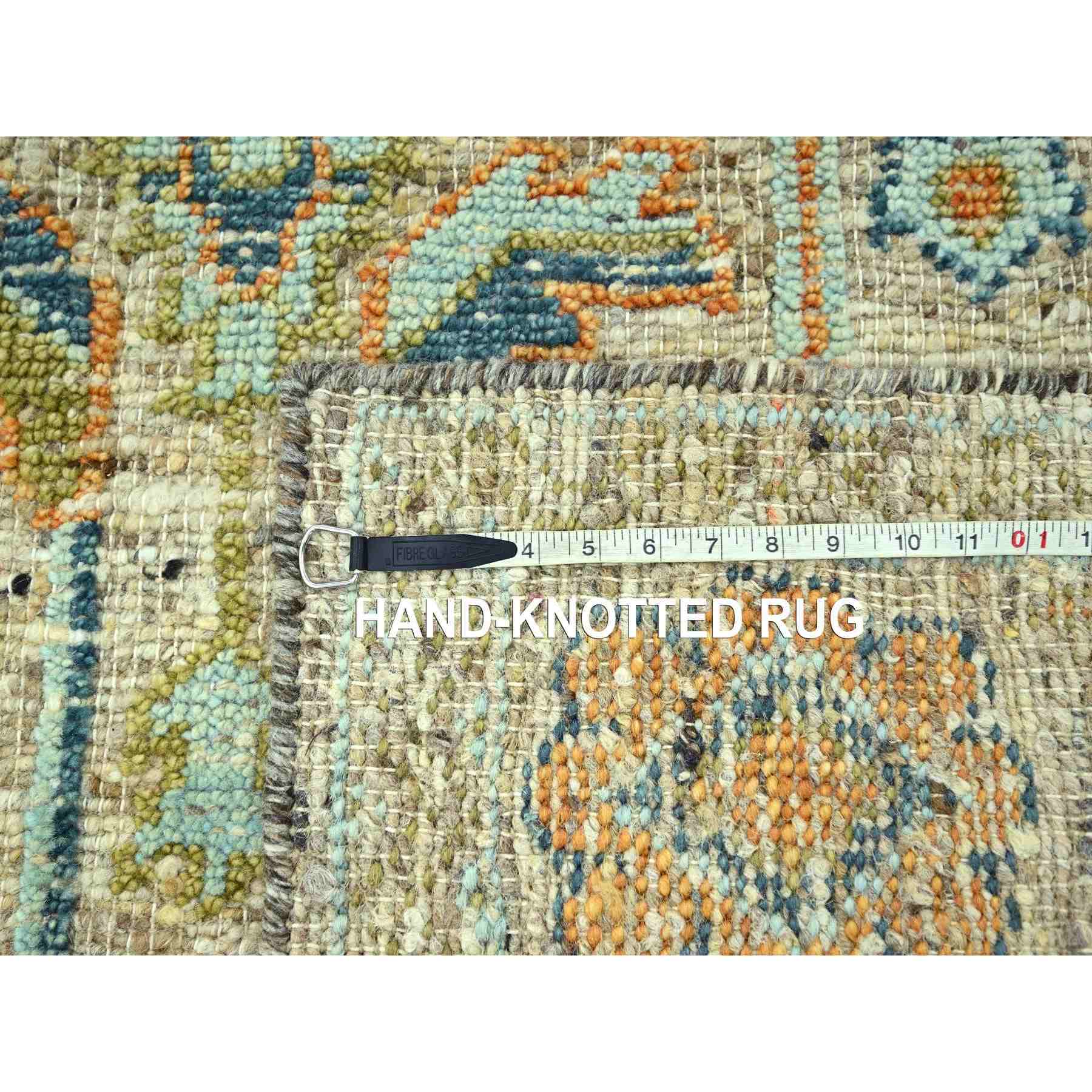 Oushak-And-Peshawar-Hand-Knotted-Rug-385090