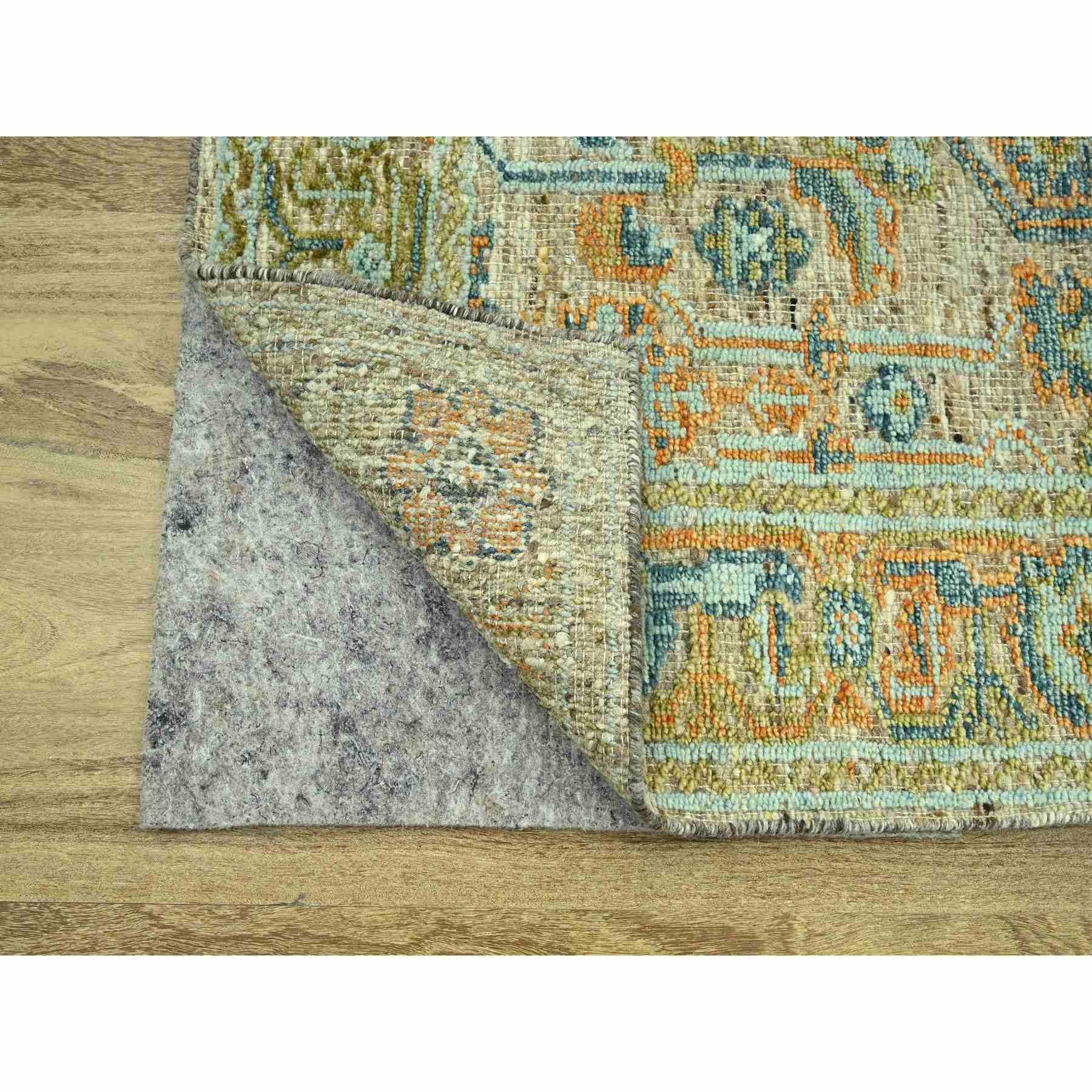 Oushak-And-Peshawar-Hand-Knotted-Rug-385095