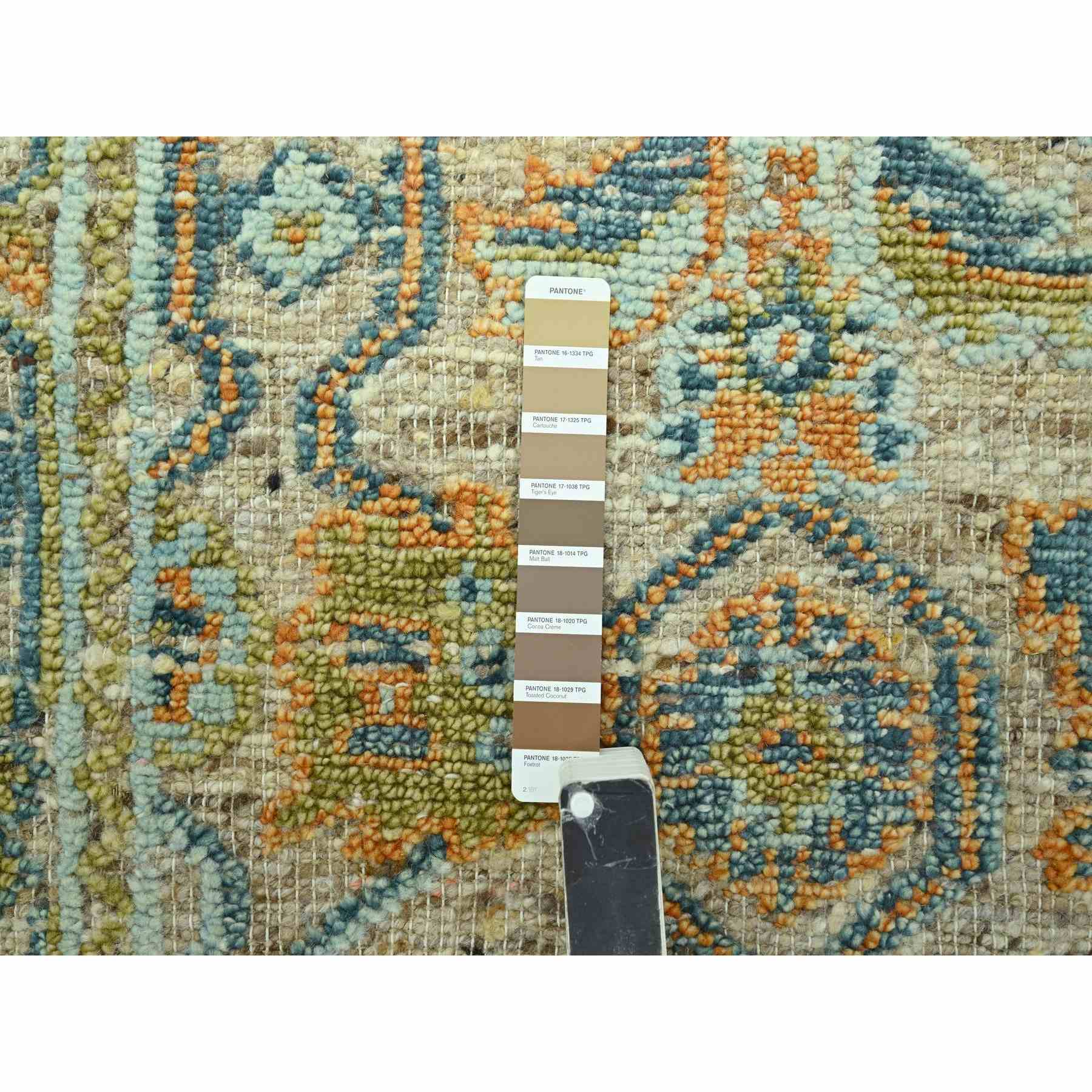 Oushak-And-Peshawar-Hand-Knotted-Rug-385095