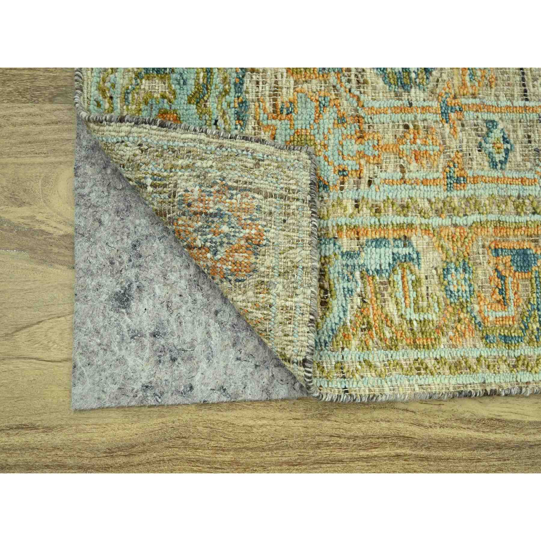 Oushak-And-Peshawar-Hand-Knotted-Rug-385100