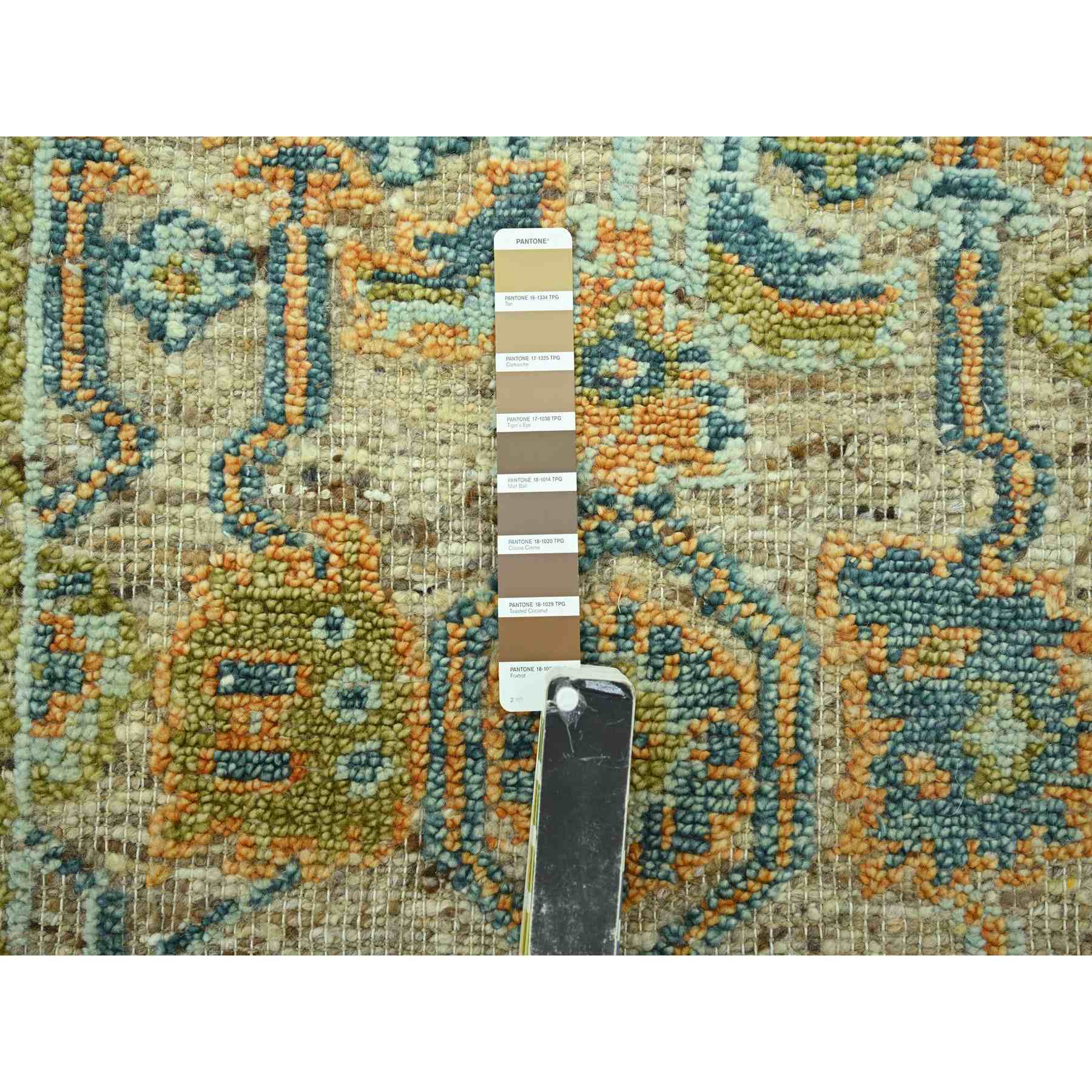 Oushak-And-Peshawar-Hand-Knotted-Rug-385100