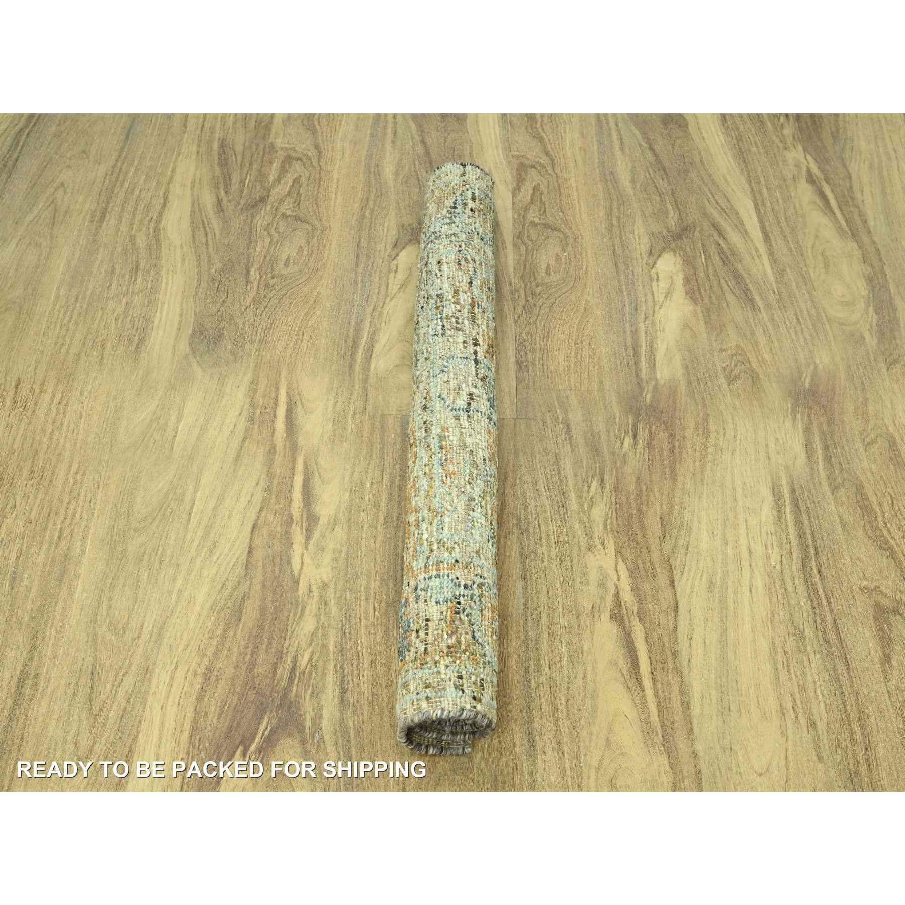 Oushak-And-Peshawar-Hand-Knotted-Rug-385100
