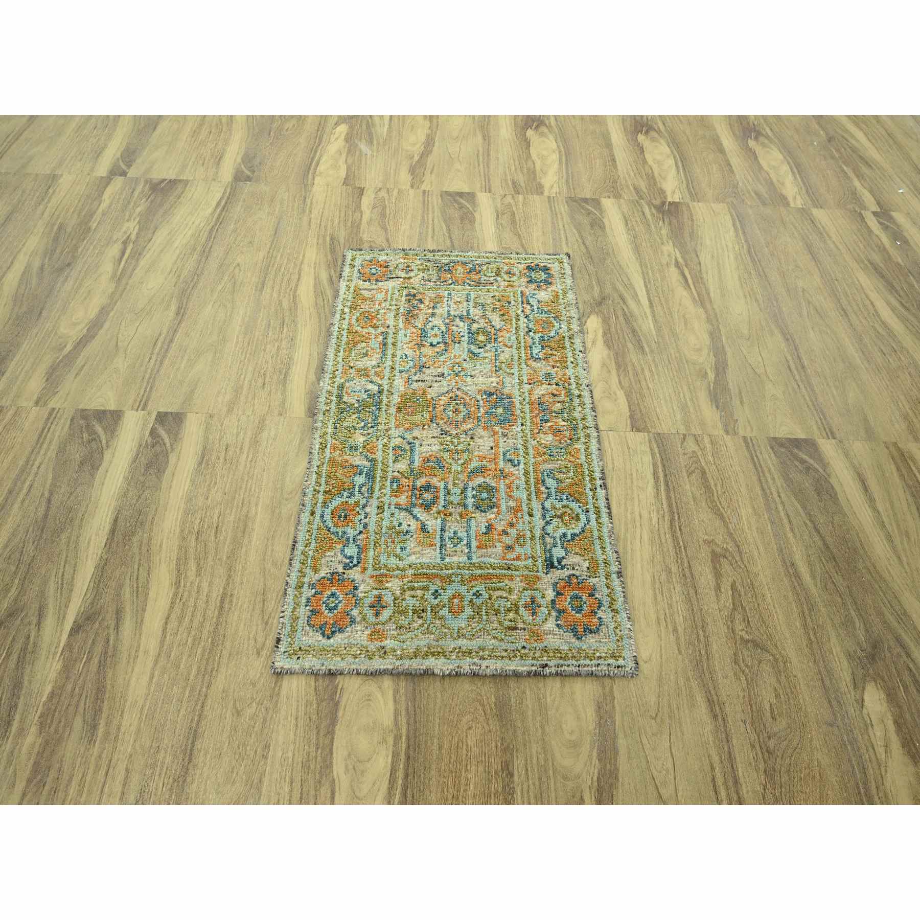 Oushak-And-Peshawar-Hand-Knotted-Rug-385105