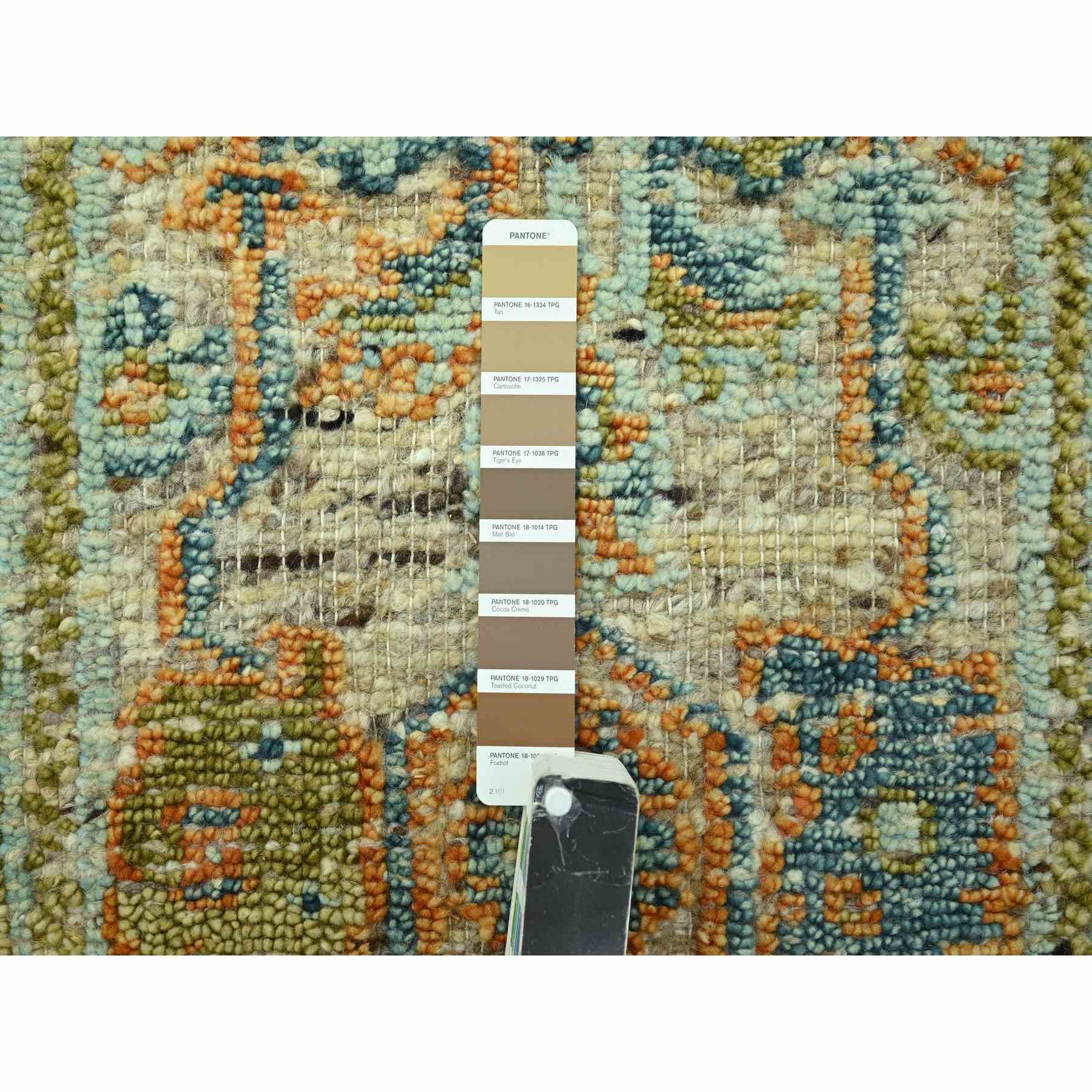 Oushak-And-Peshawar-Hand-Knotted-Rug-385105