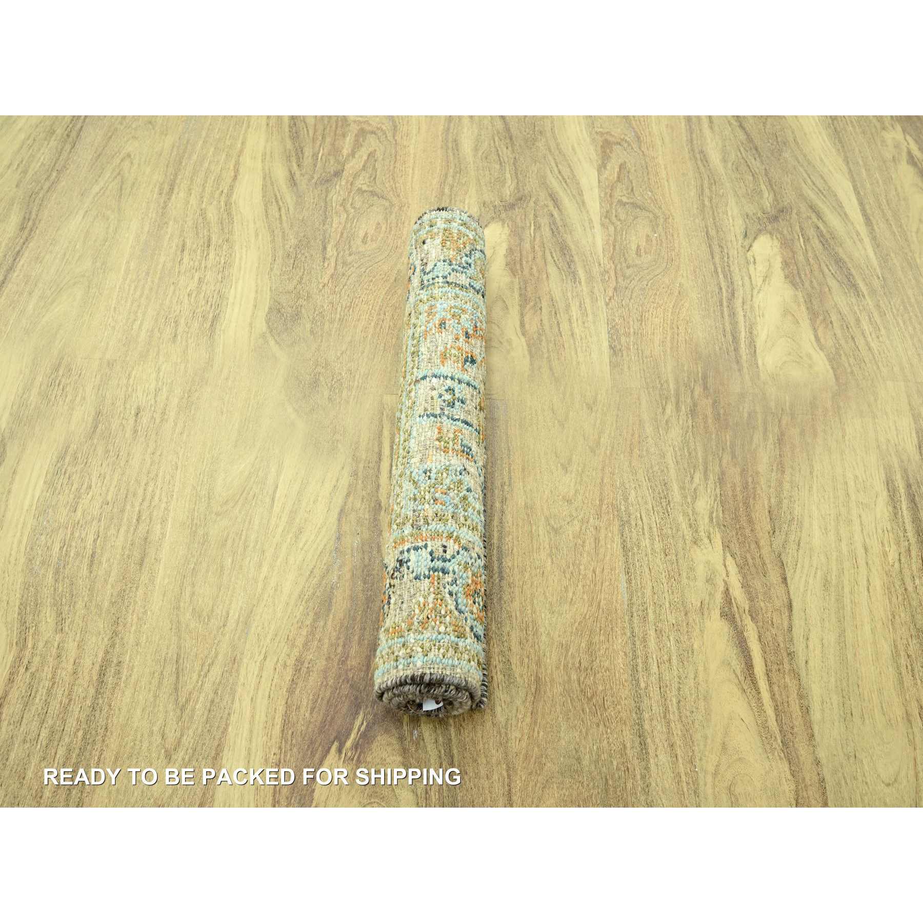 Oushak-And-Peshawar-Hand-Knotted-Rug-385105