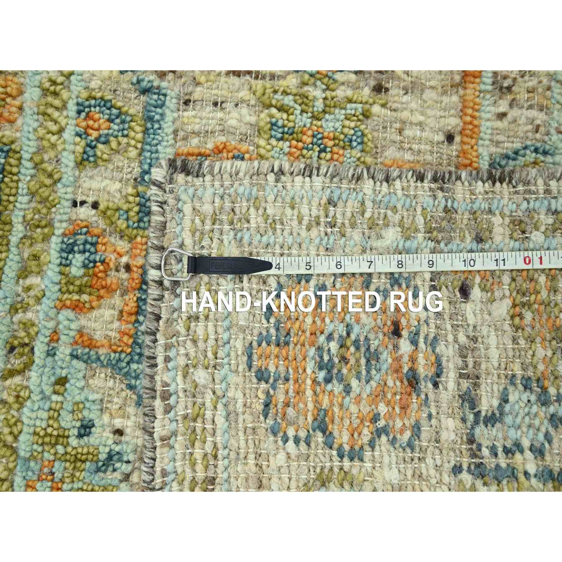 Oushak-And-Peshawar-Hand-Knotted-Rug-385105
