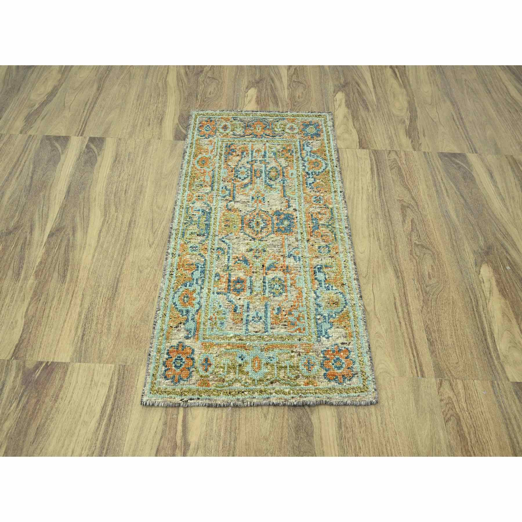Oushak-And-Peshawar-Hand-Knotted-Rug-385110