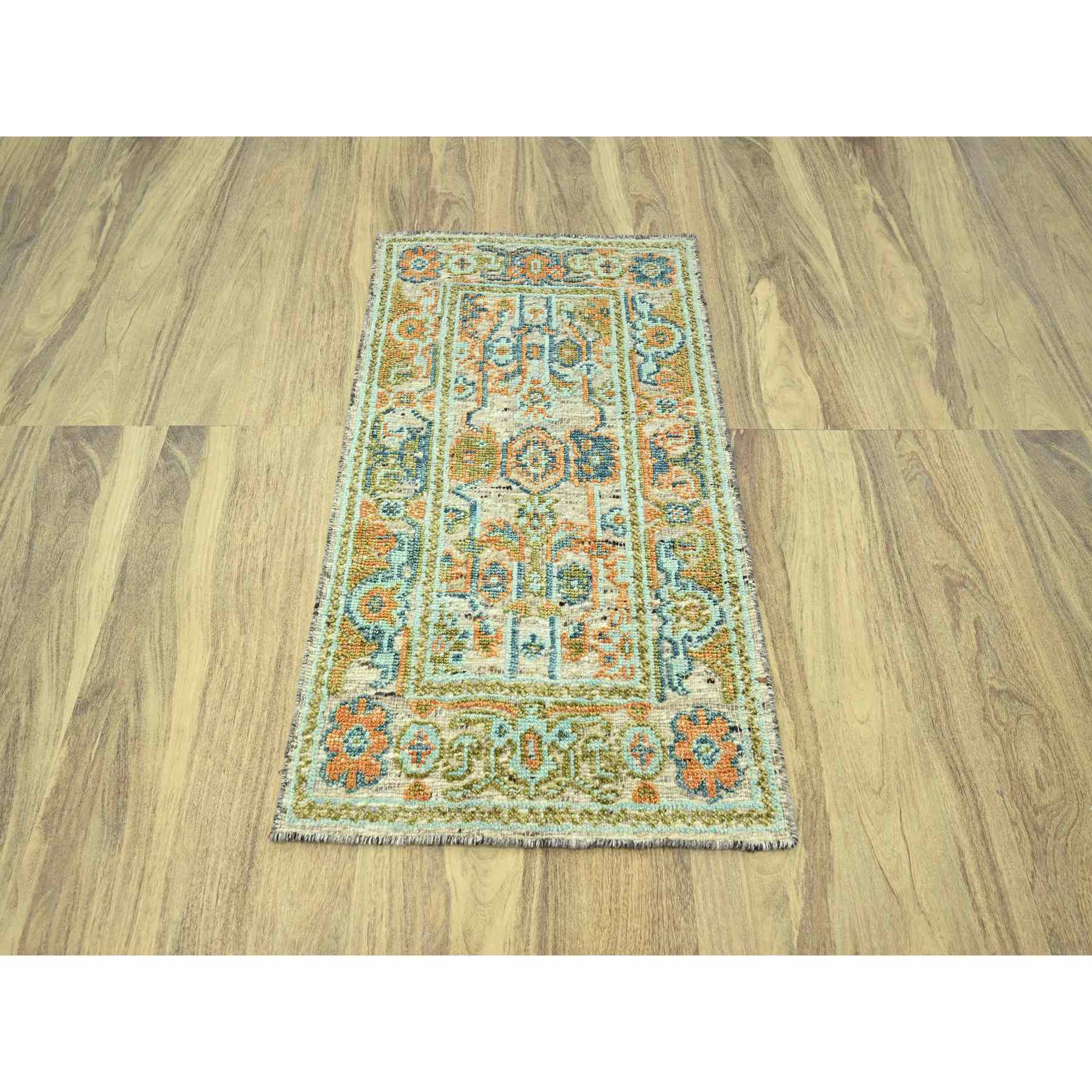 Oushak-And-Peshawar-Hand-Knotted-Rug-385115
