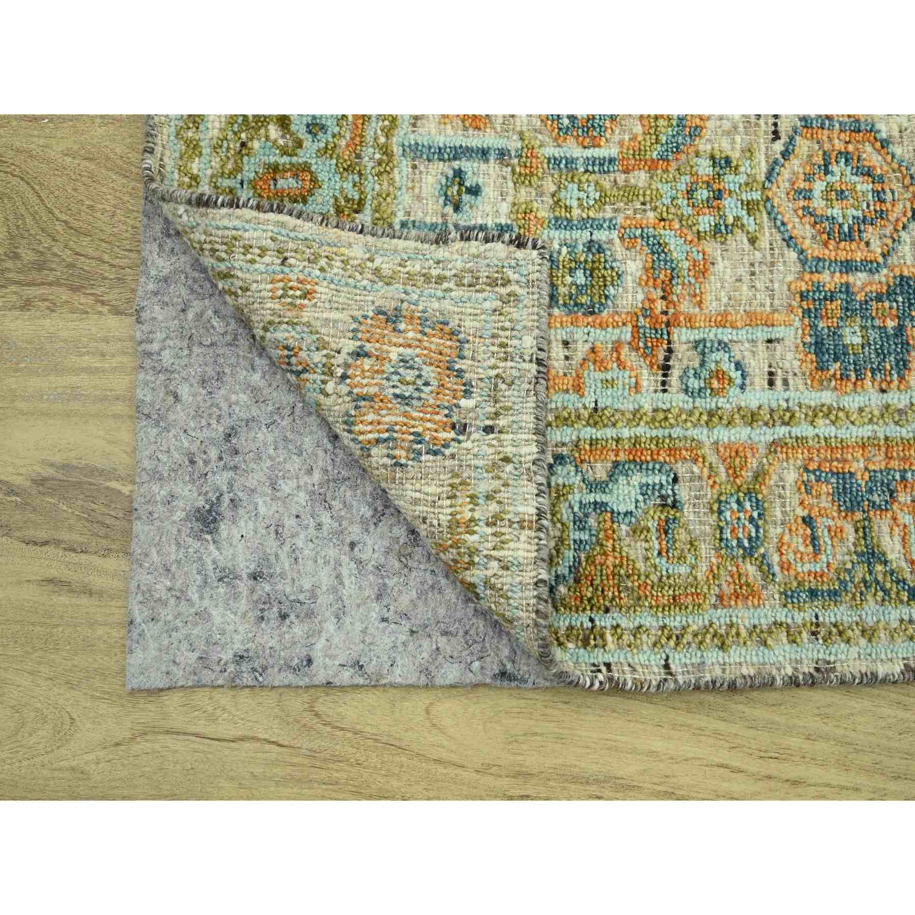 Oushak-And-Peshawar-Hand-Knotted-Rug-385115