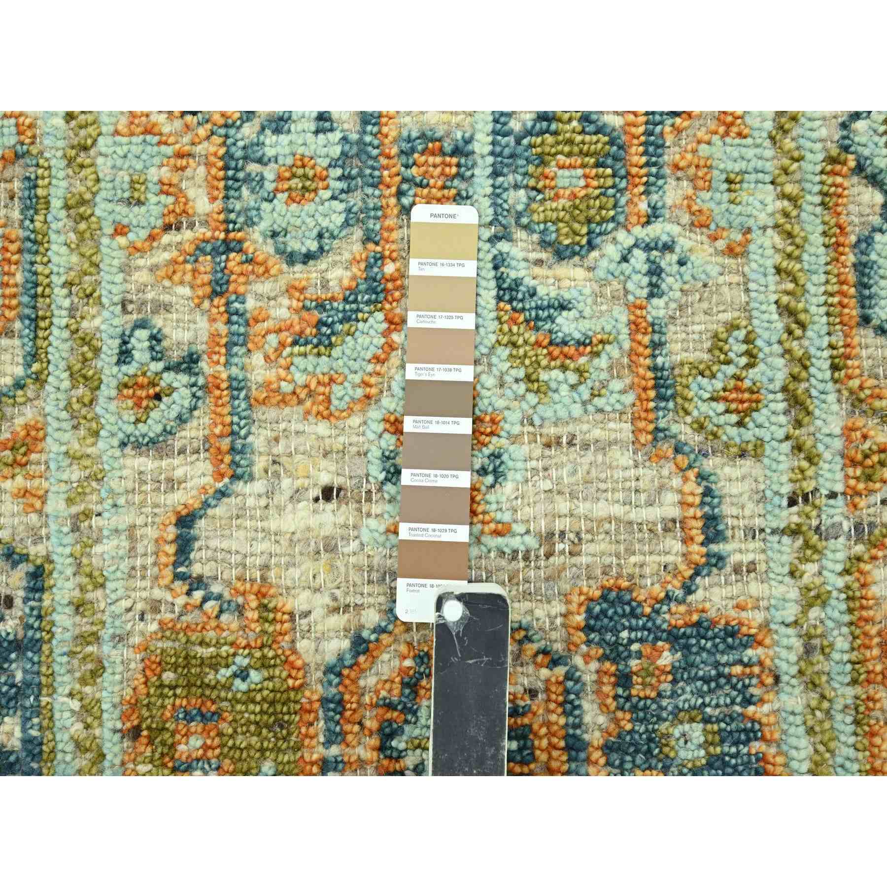 Oushak-And-Peshawar-Hand-Knotted-Rug-385115