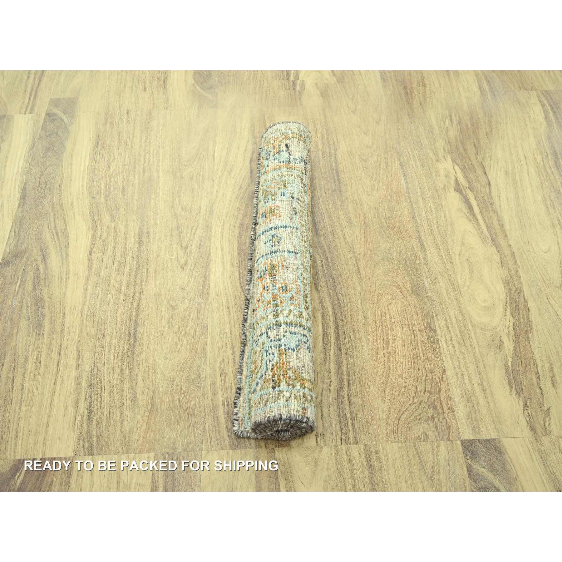 Oushak-And-Peshawar-Hand-Knotted-Rug-385115