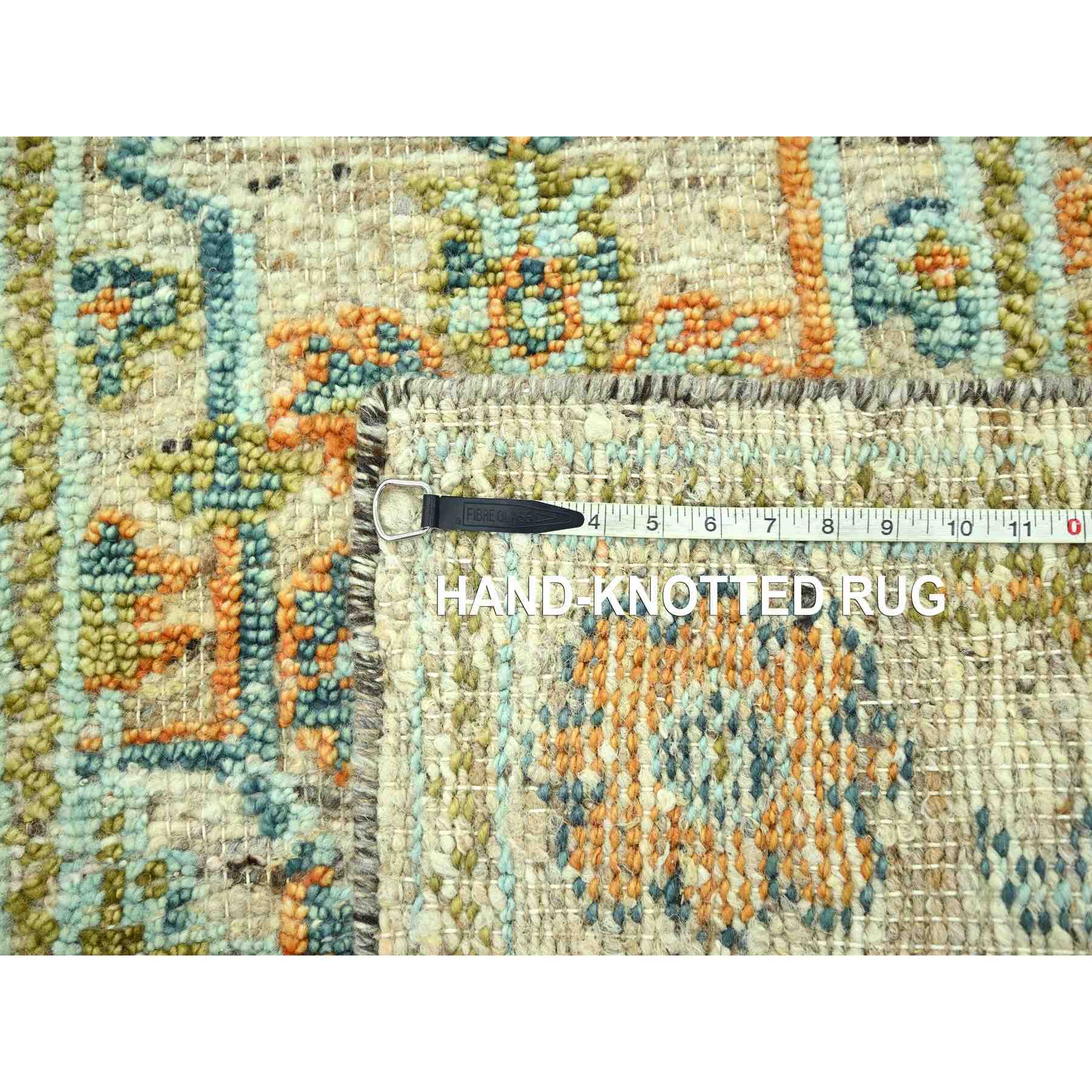 Oushak-And-Peshawar-Hand-Knotted-Rug-385115