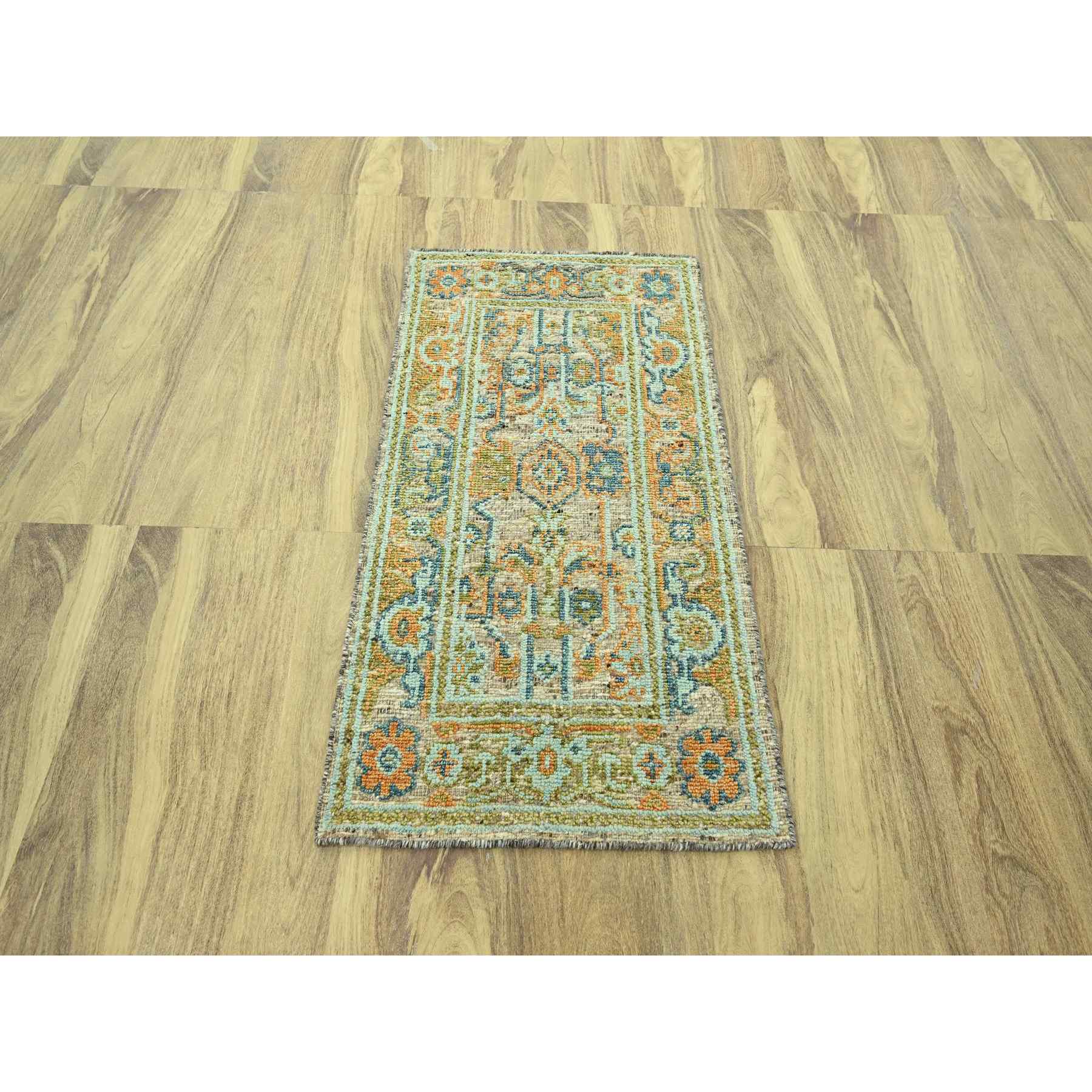 Oushak-And-Peshawar-Hand-Knotted-Rug-385120