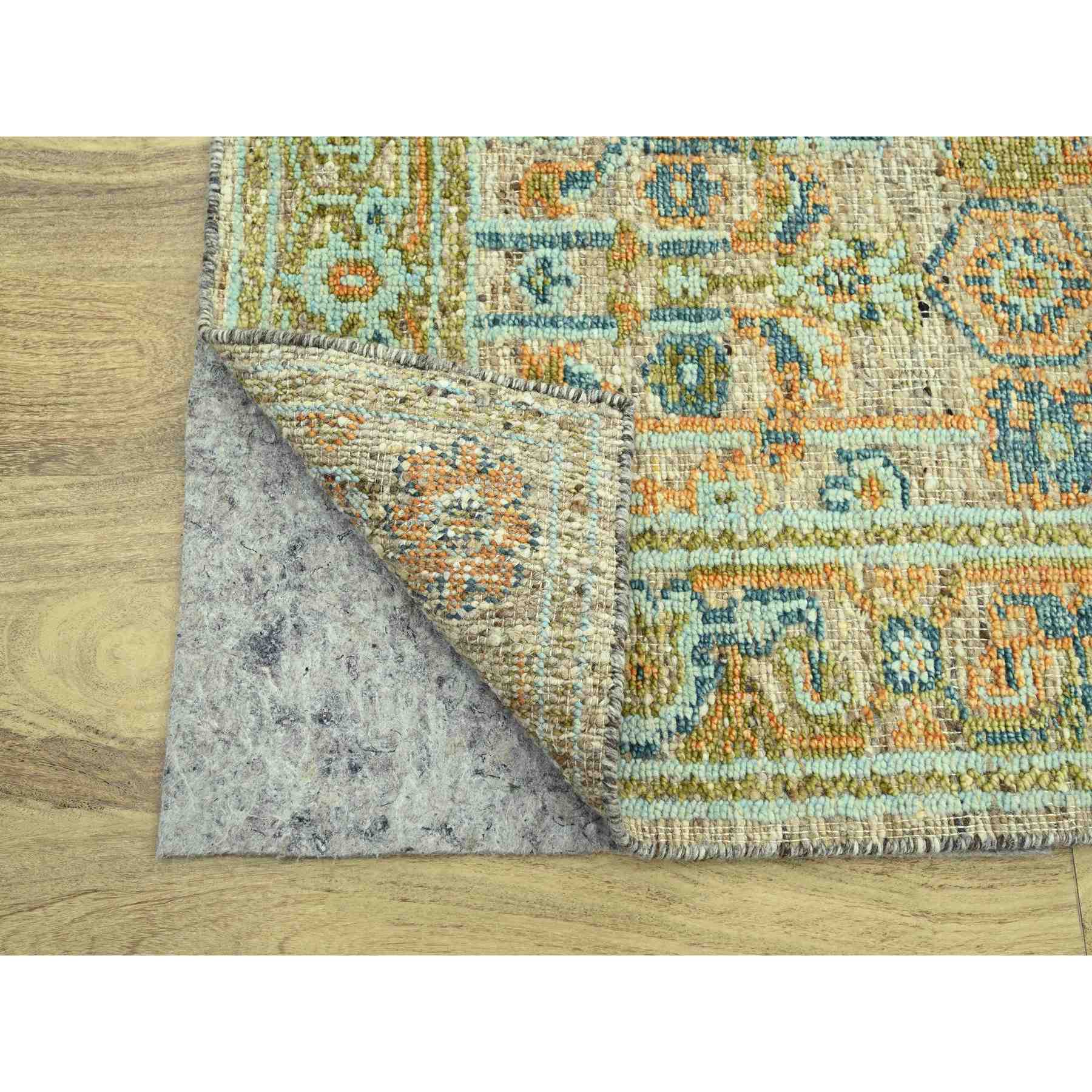 Oushak-And-Peshawar-Hand-Knotted-Rug-385120