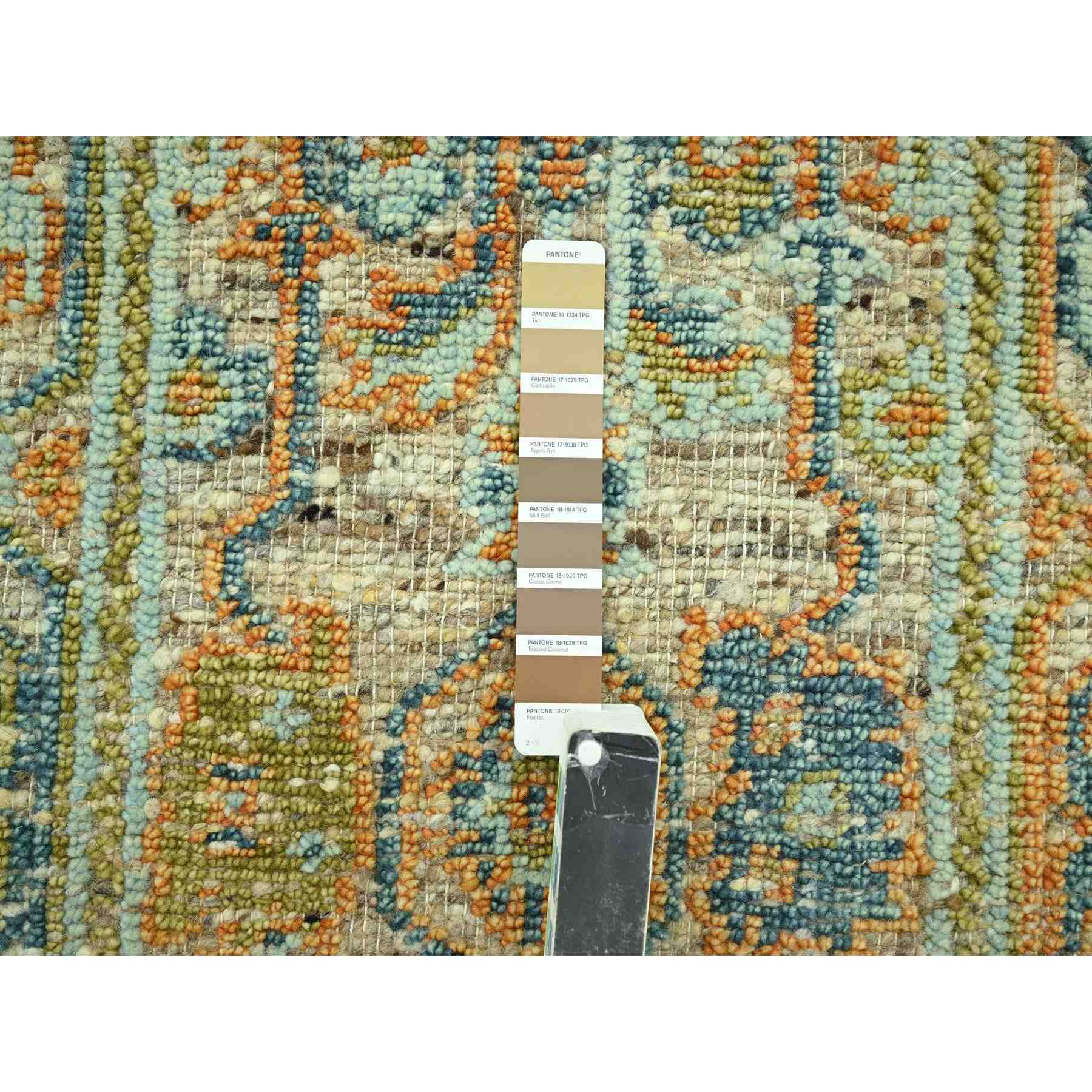 Oushak-And-Peshawar-Hand-Knotted-Rug-385120